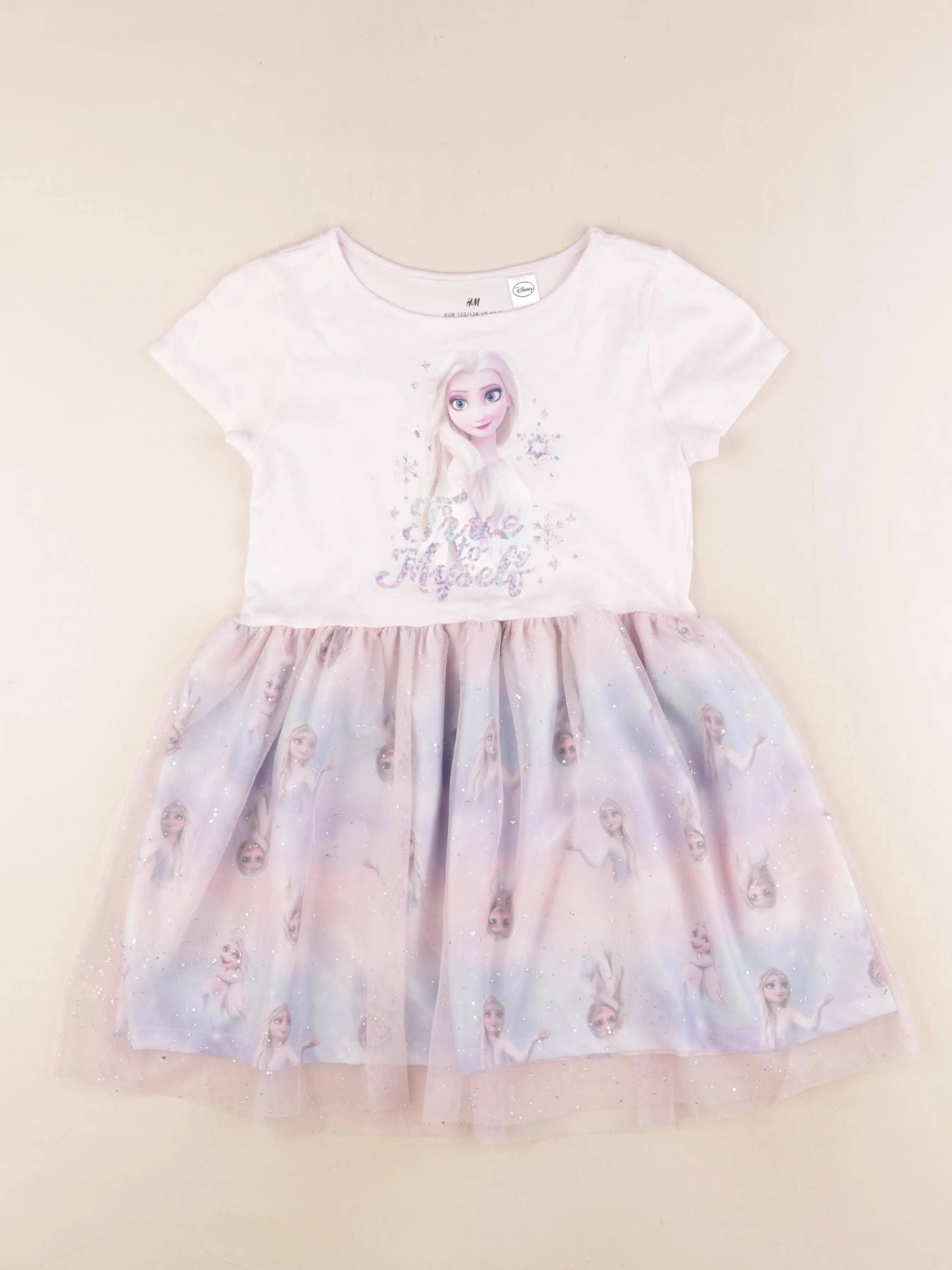 H&M - robe rose, violet - 6/8 ans