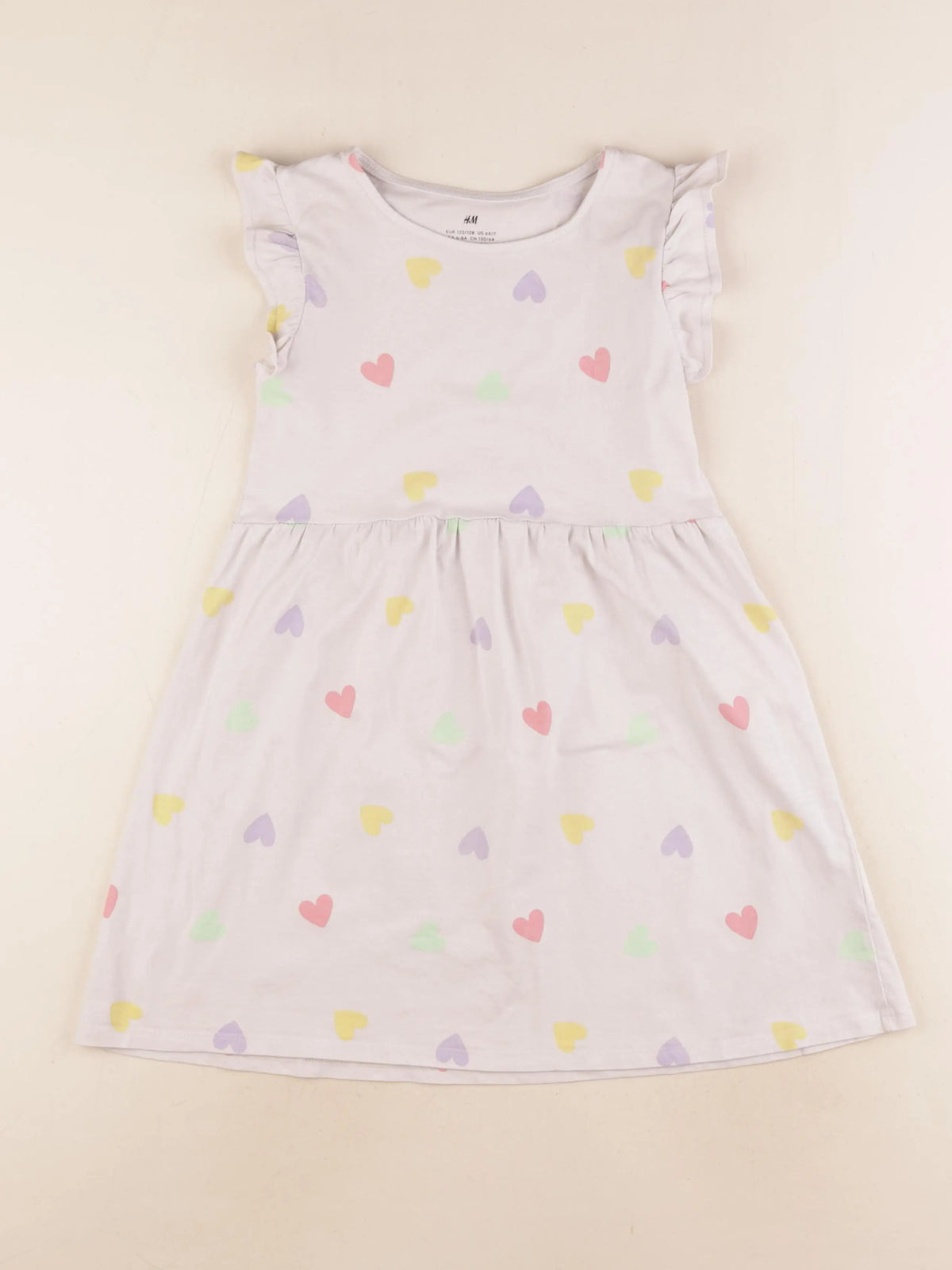 H&M - robe beige - 6/8 ans