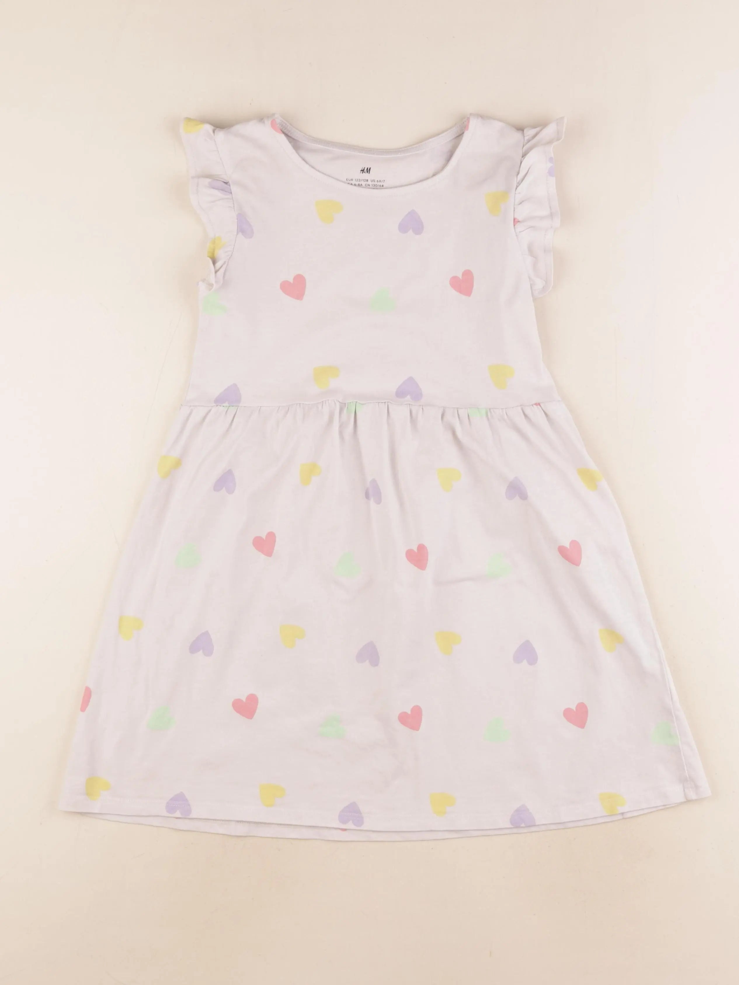 H&M - robe beige - 6/8 ans
