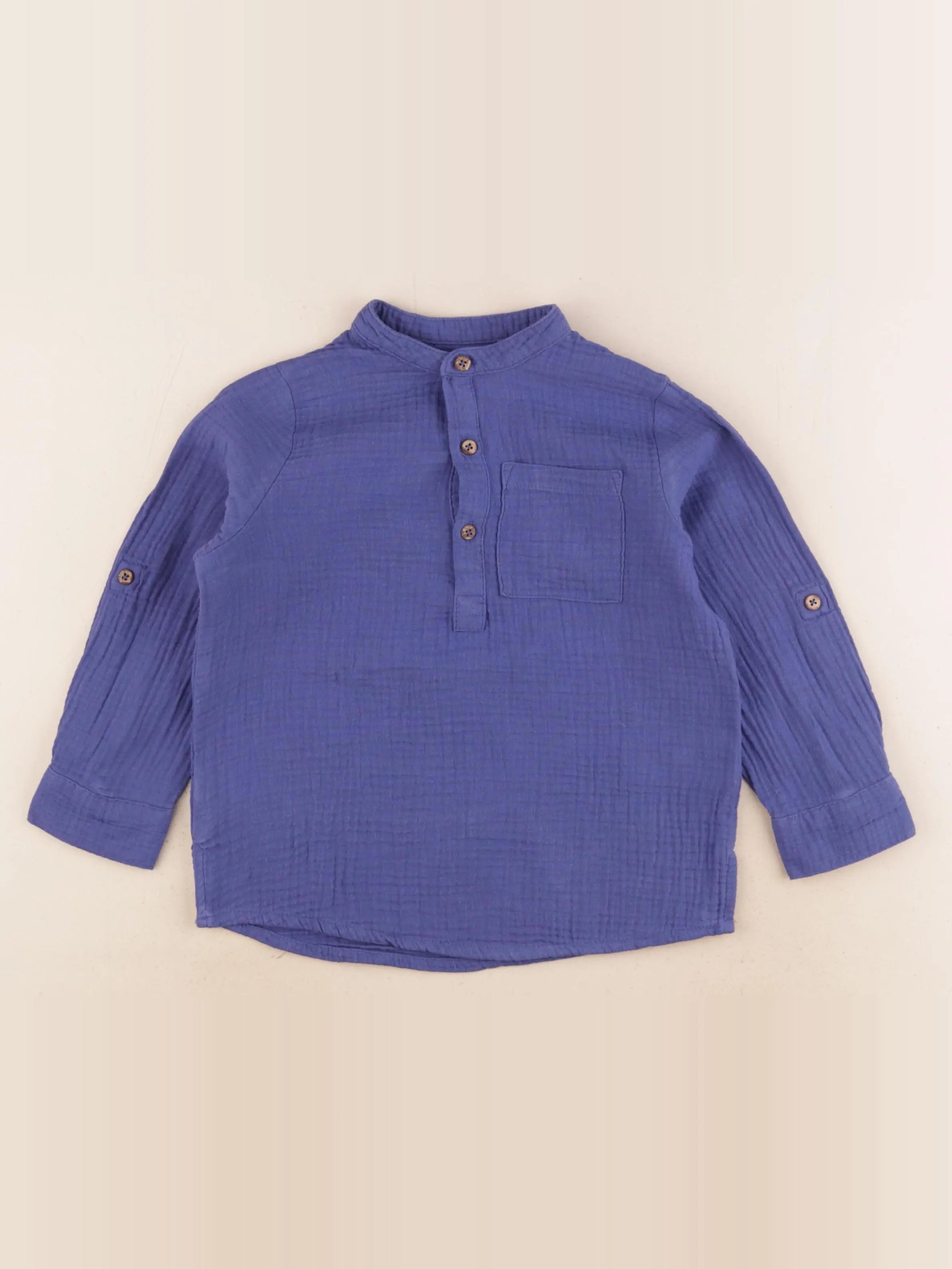 Vertbaudet - chemise bleu - 5 ans