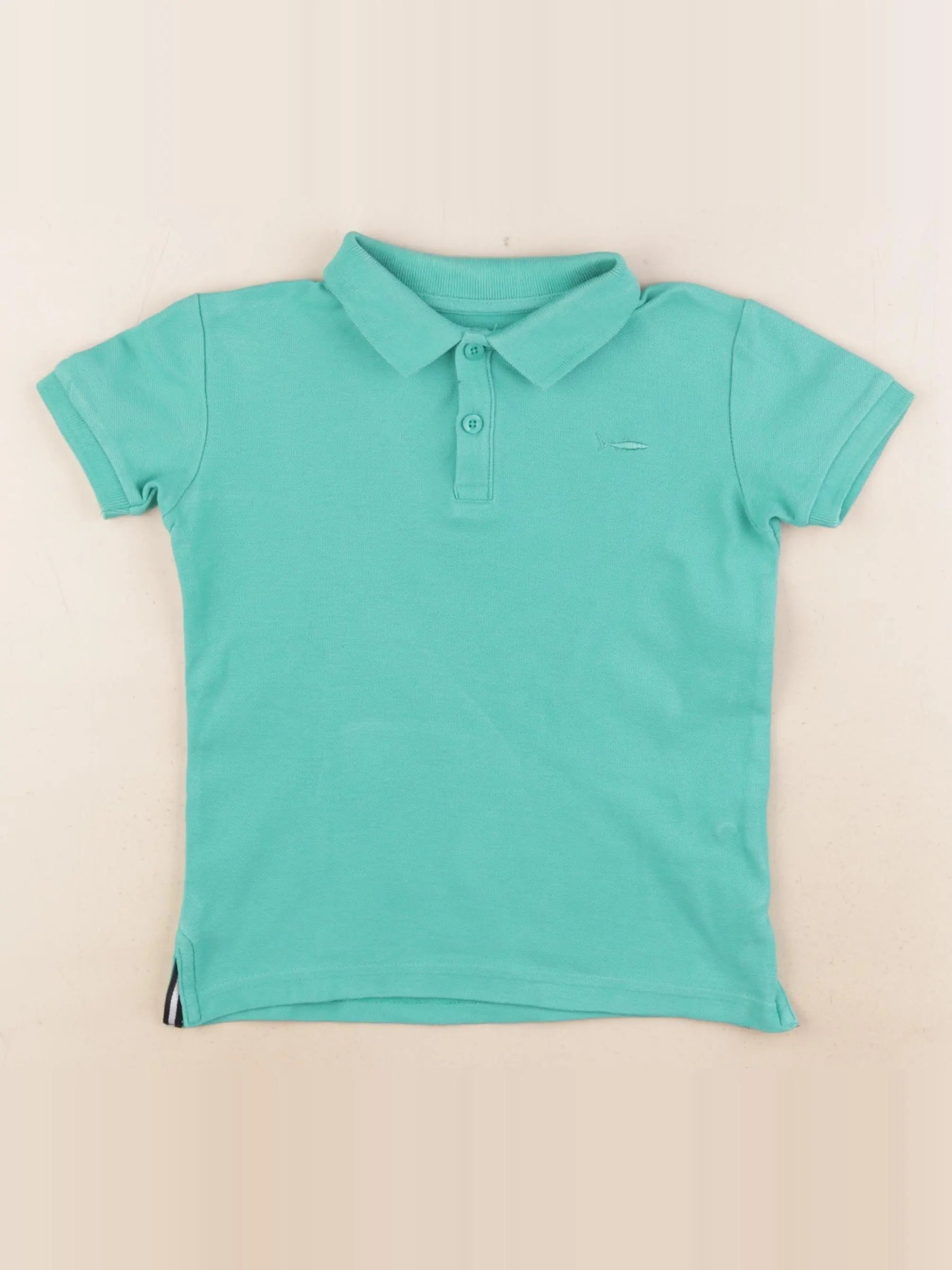 Vertbaudet - polo vert - 4 ans