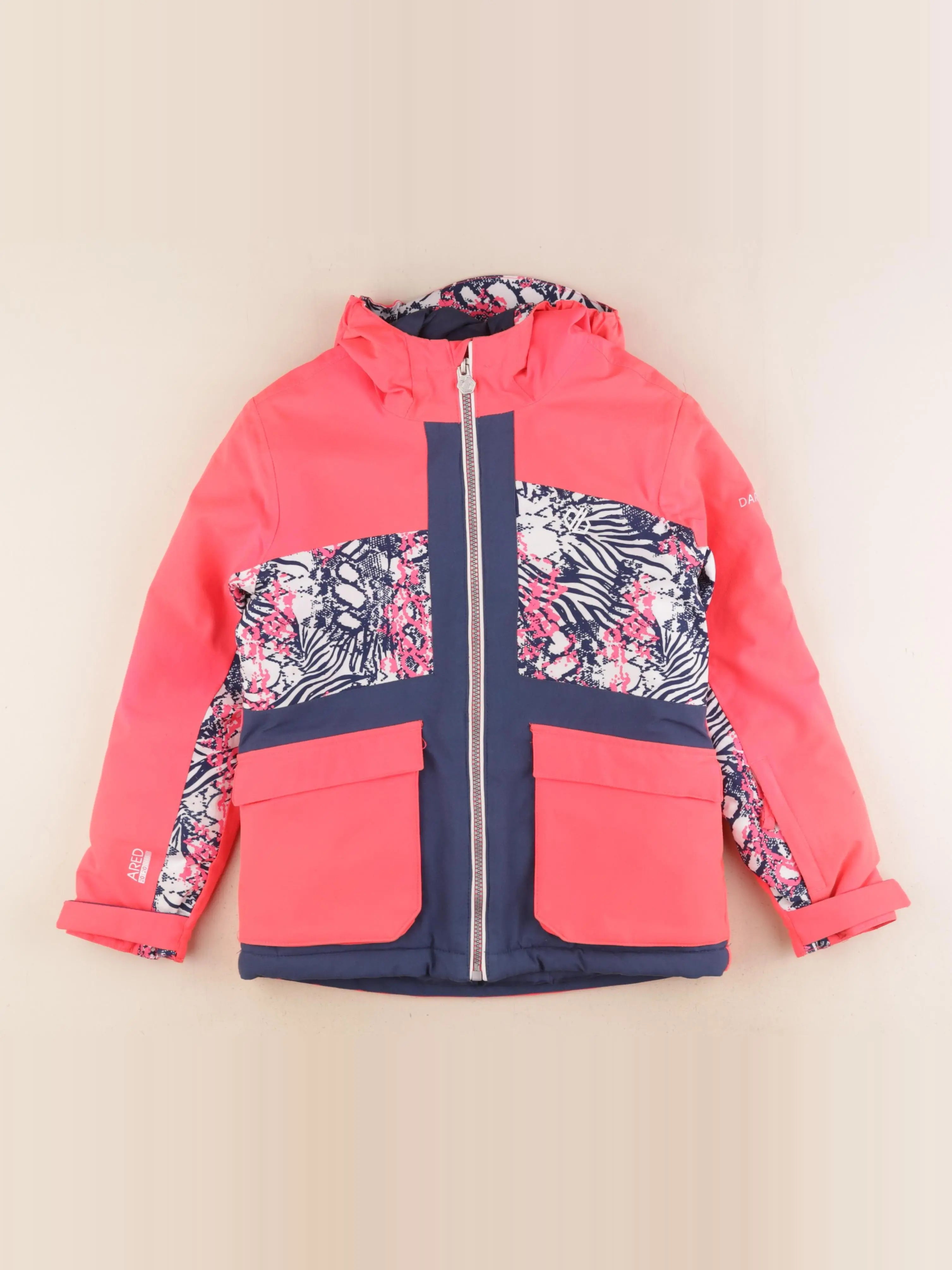 Dare to B ski - manteau de ski rose - 7/8 ans