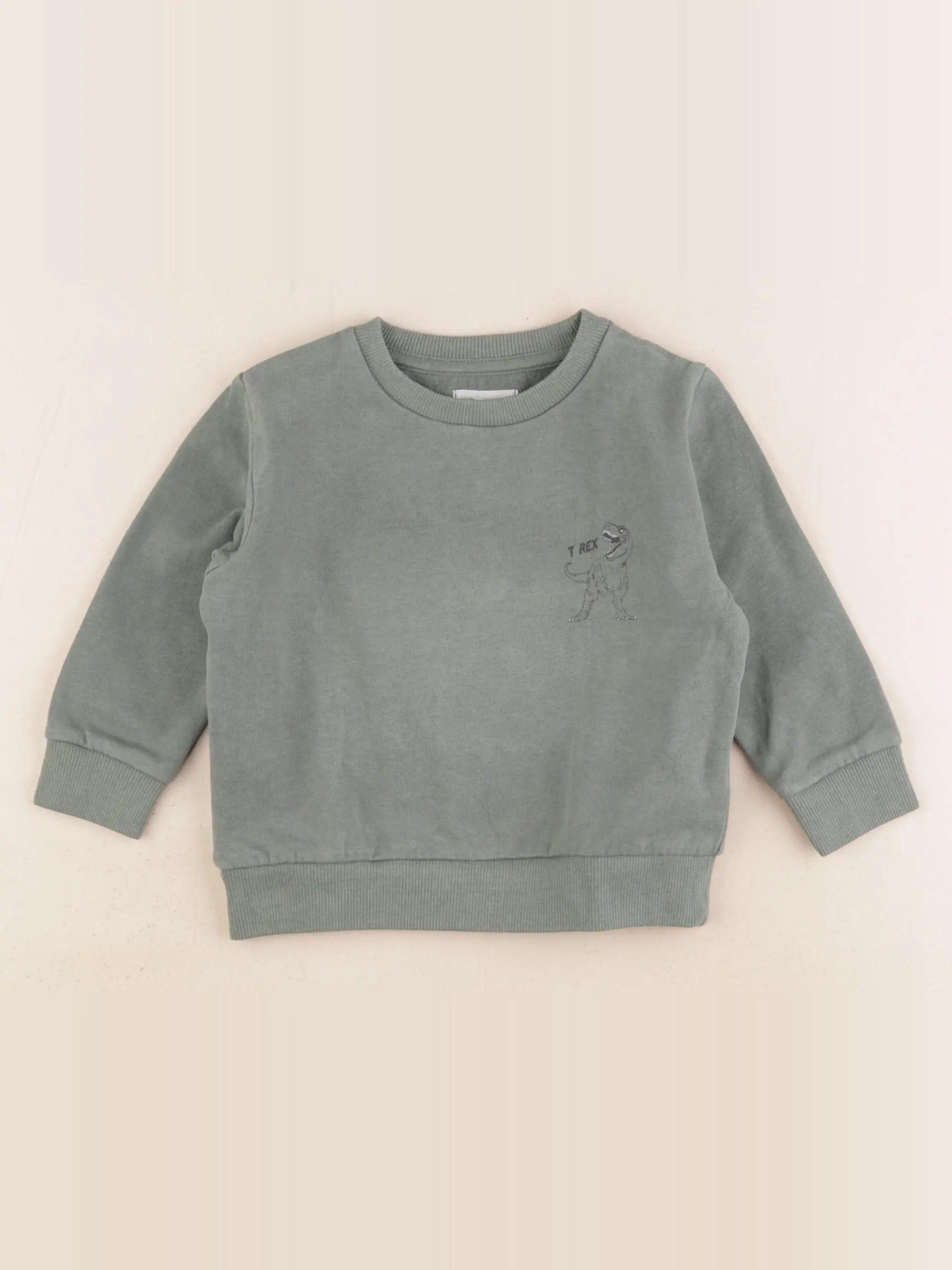 Vertbaudet - sweat vert - 2 ans