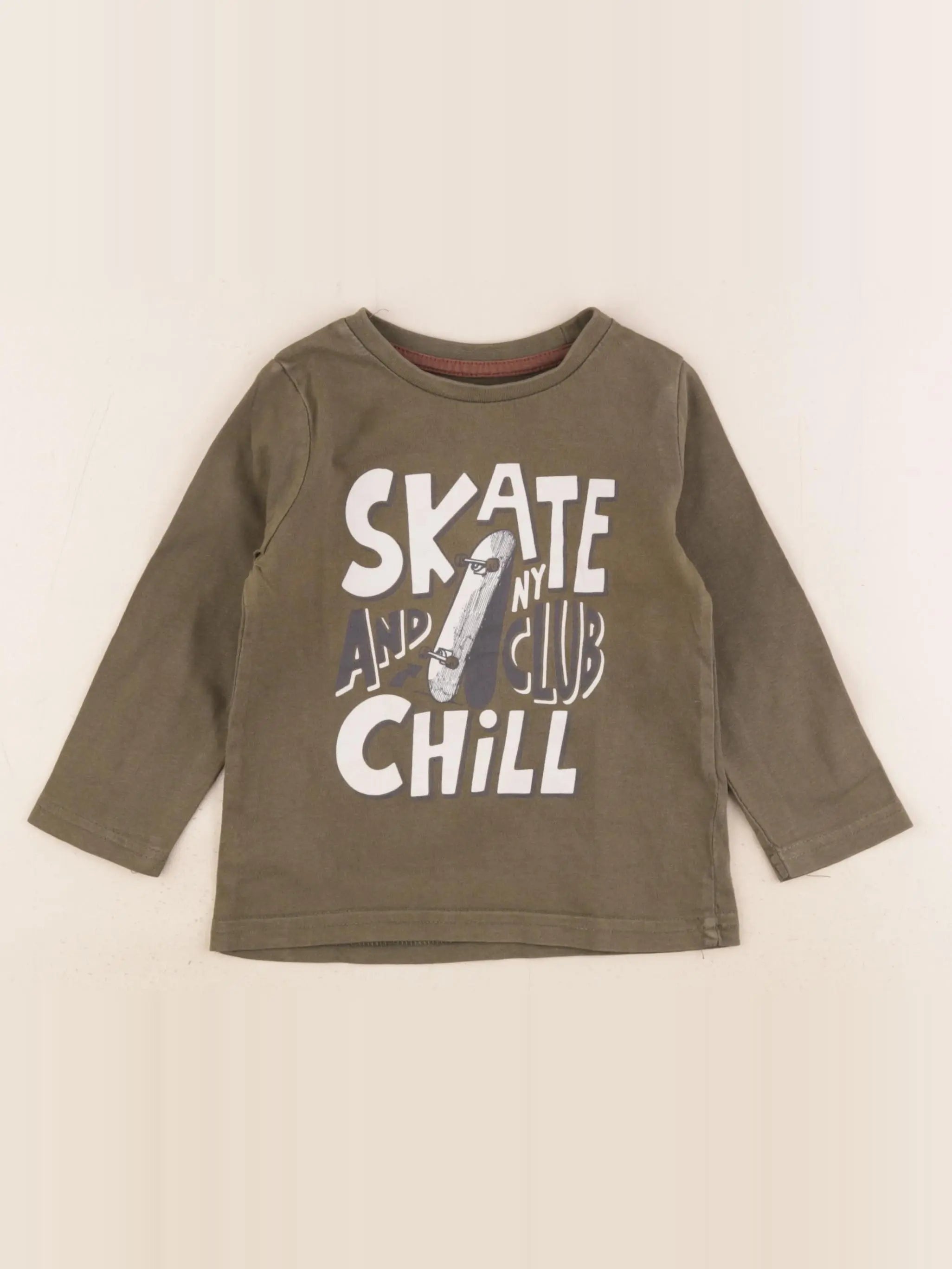 Vertbaudet - tee-shirt vert - 2 ans