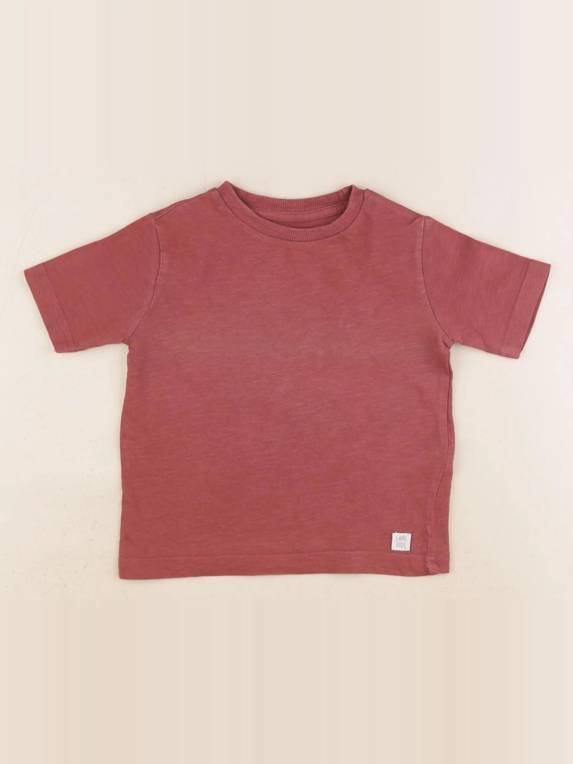 Vertbaudet - tee-shirt rouge - 2 ans