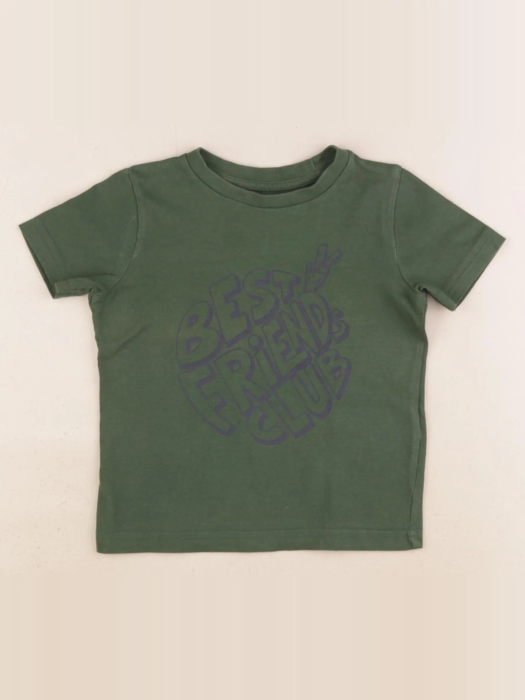 Vertbaudet - tee-shirt vert - 2 ans