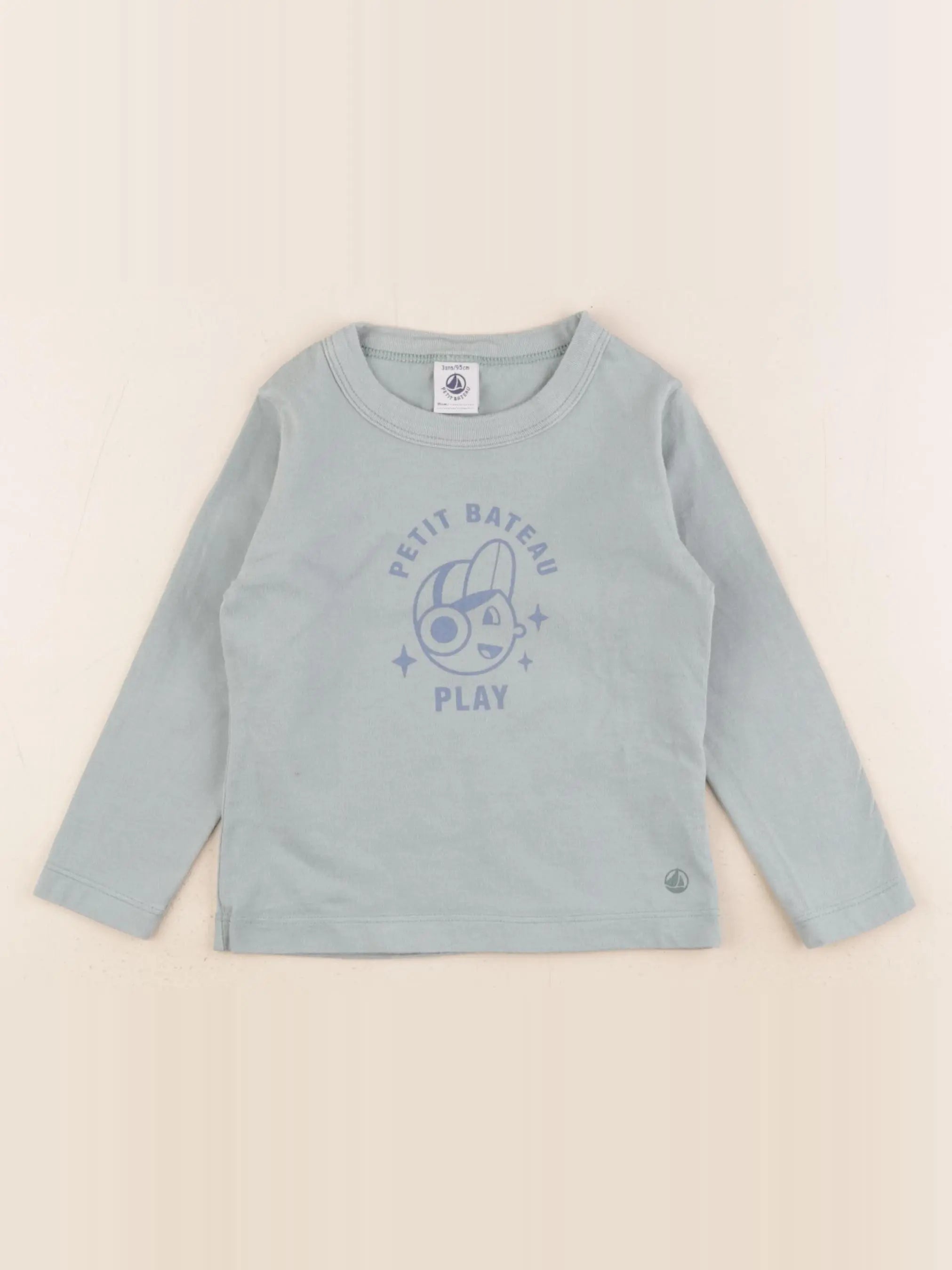 Petit Bateau - maillot de corps vert - 3 ans