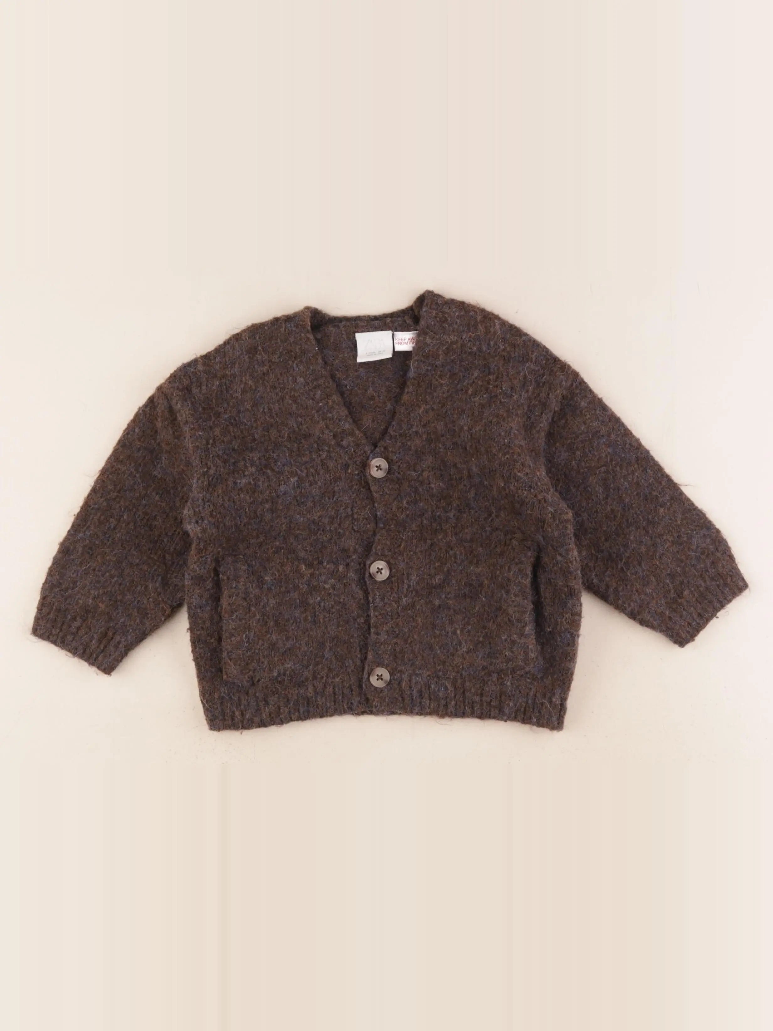 Zara - gilet marron - 2 ans