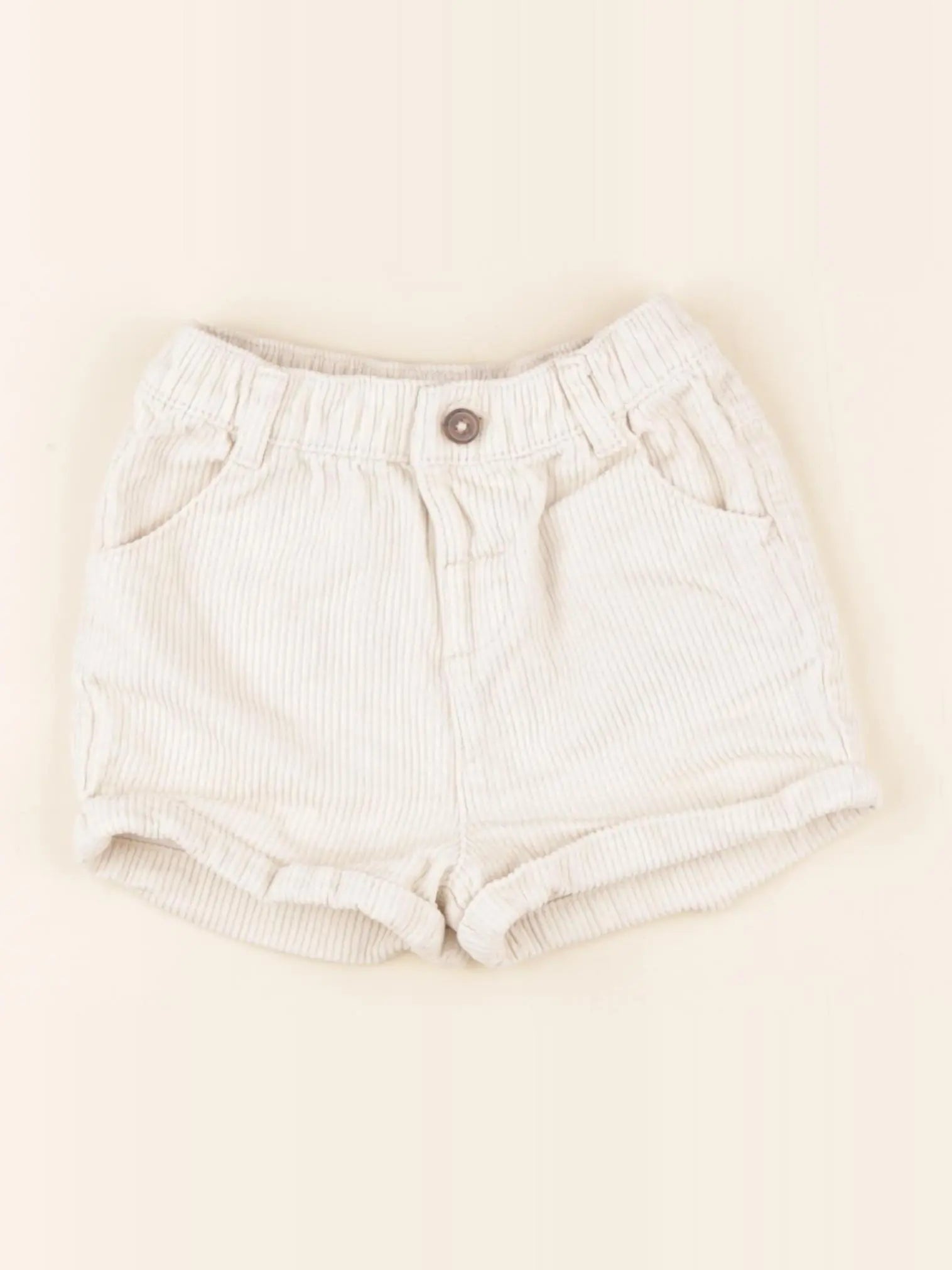 Vertbaudet - short beige - 24 mois