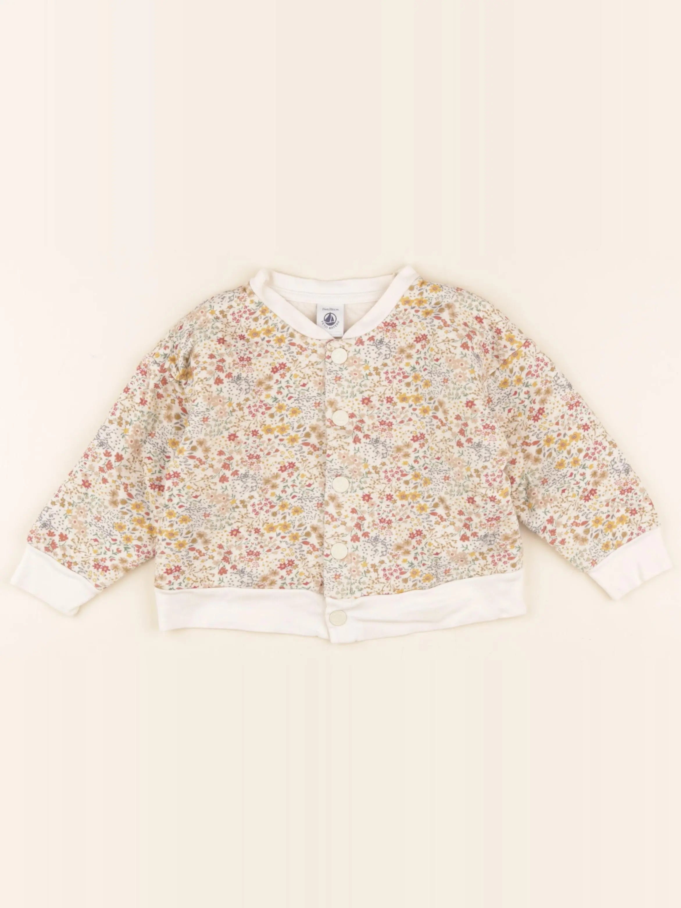 Petit Bateau - sweat beige - 24 mois
