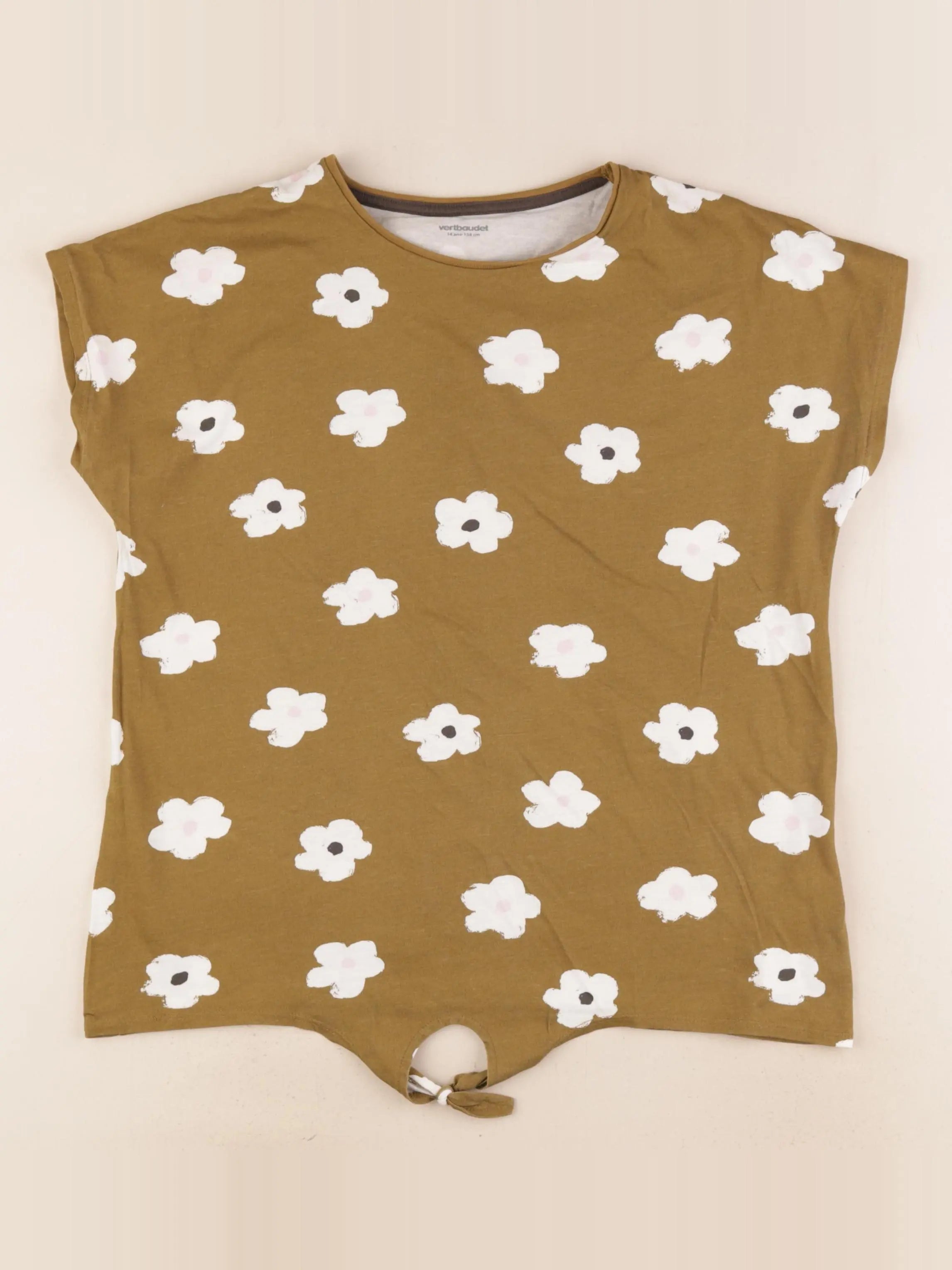 Vertbaudet - tee-shirt vert - 14 ans