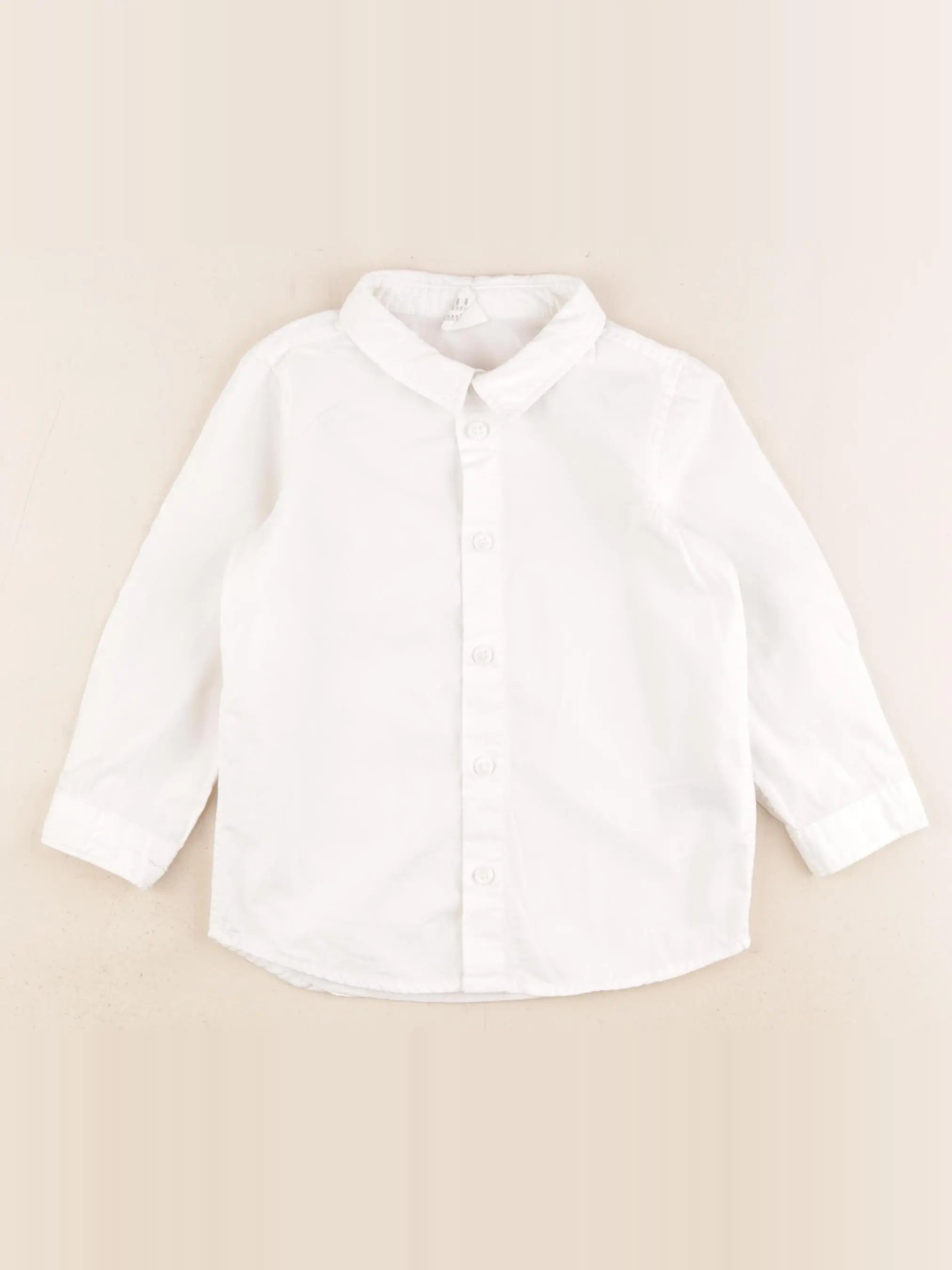 H&M - chemise blanc - 12/18 mois