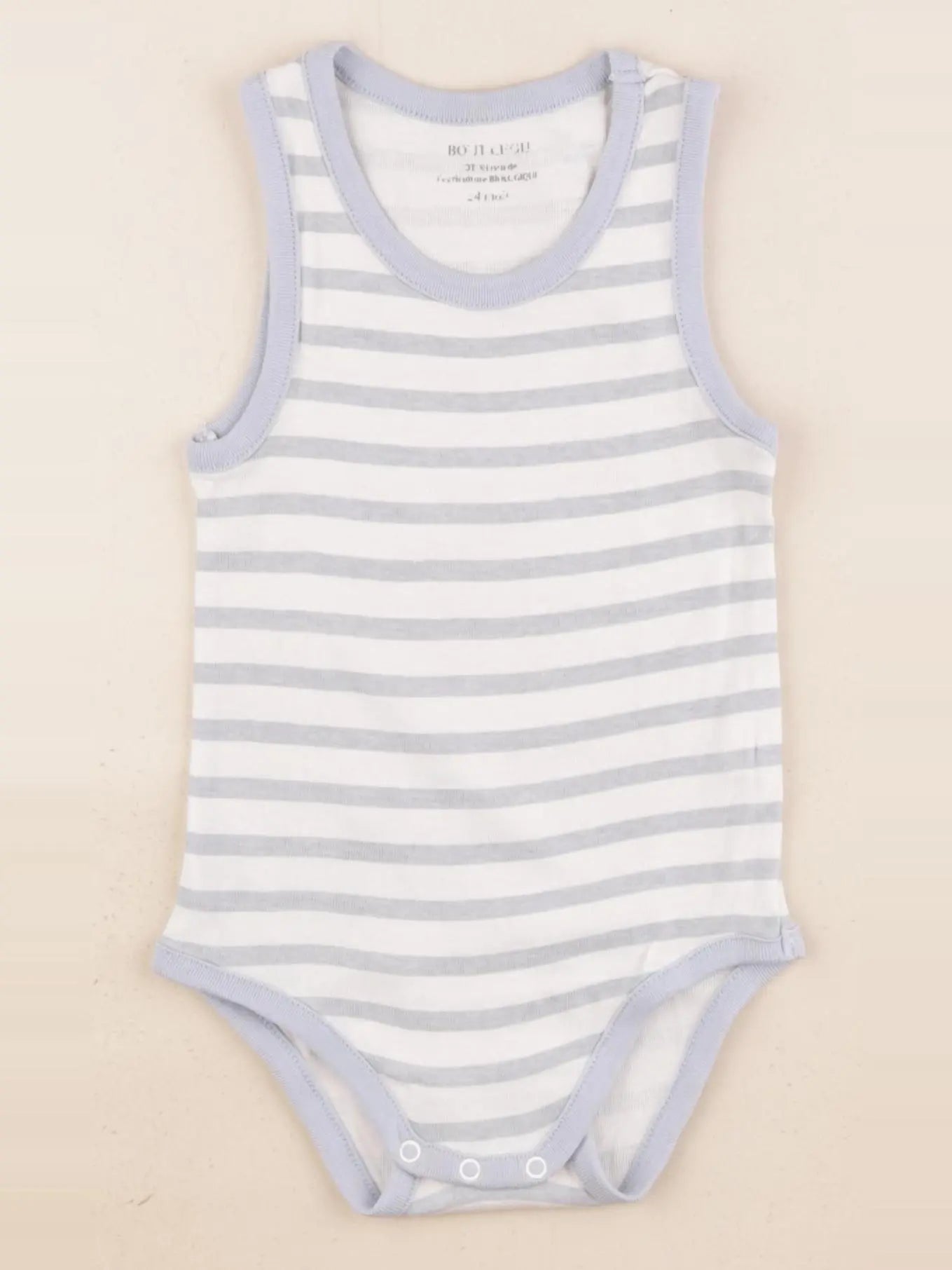 Boutchou - body blanc, bleu - 24 mois