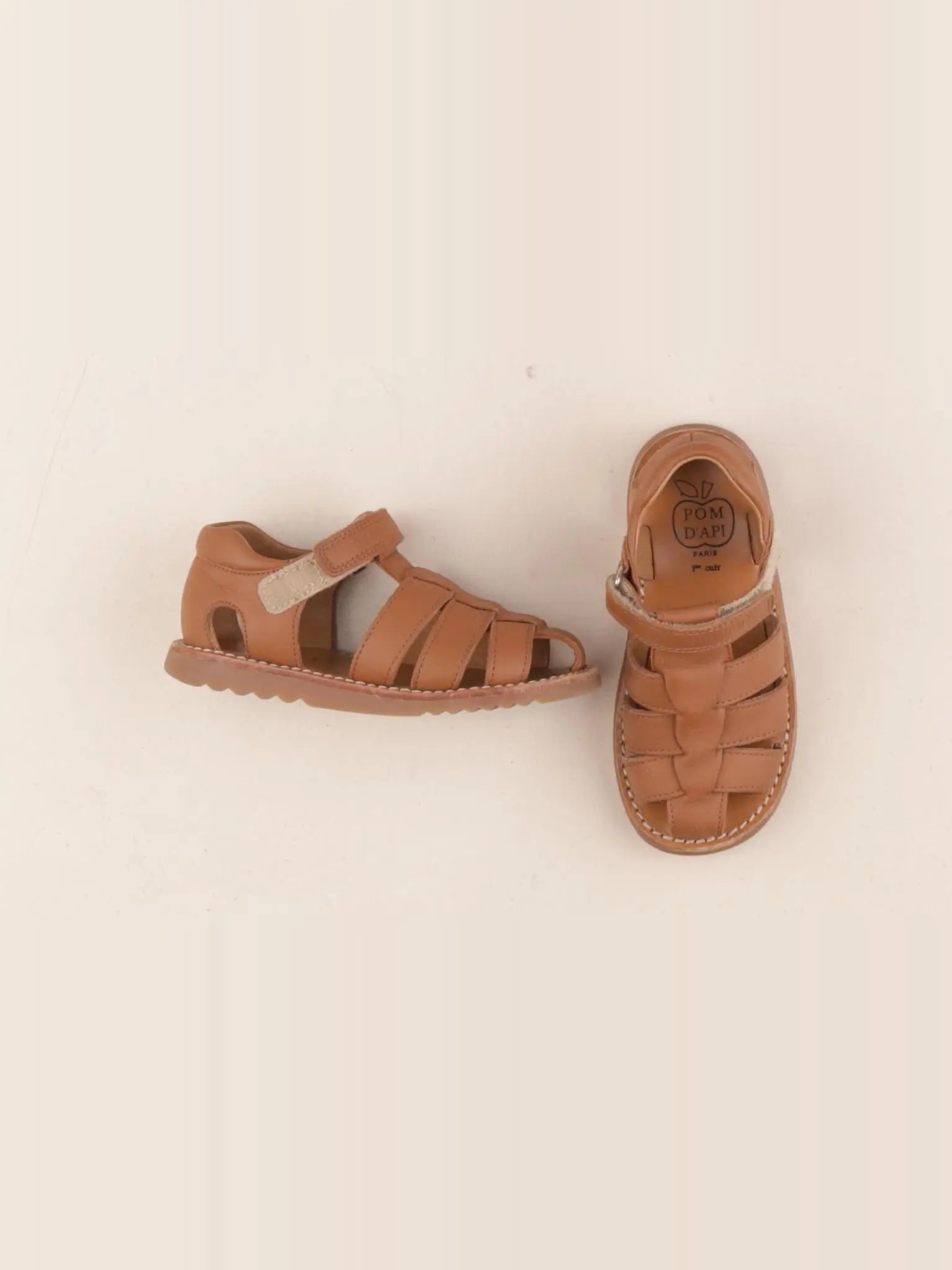 Pom d'Api - sandales marron - pointure 26