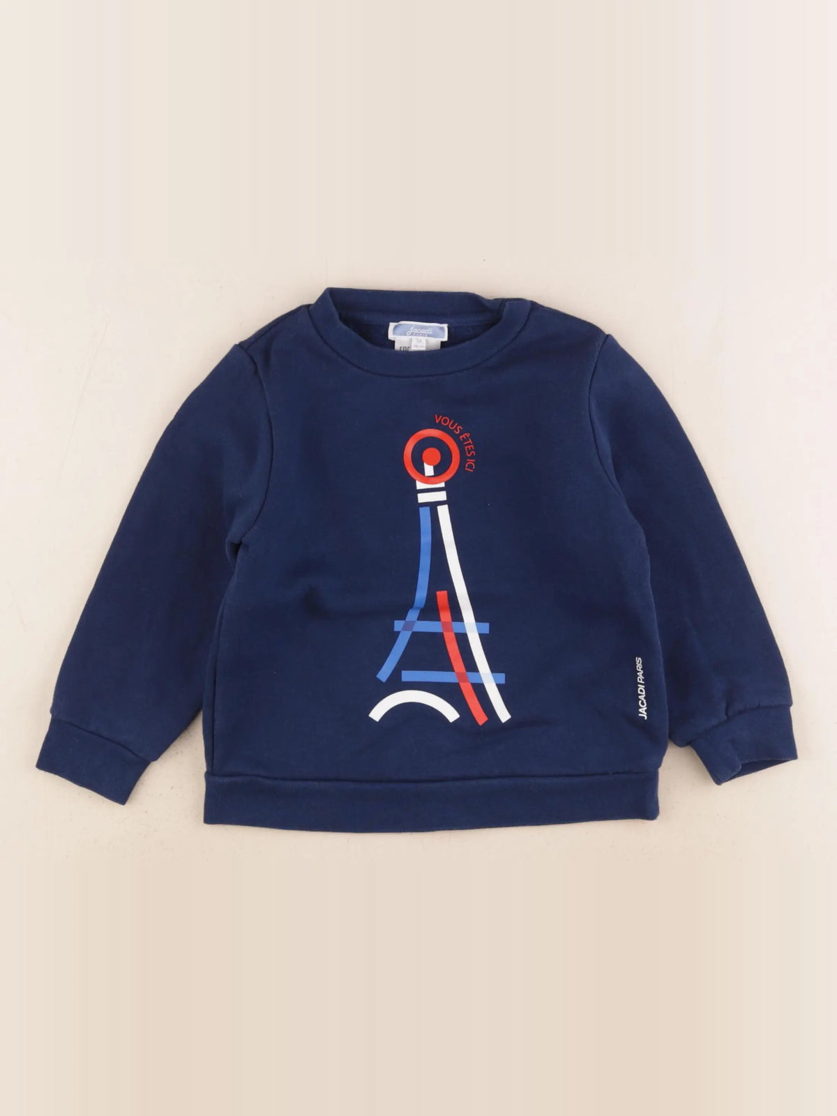 Jacadi - sweat bleu - 3 ans