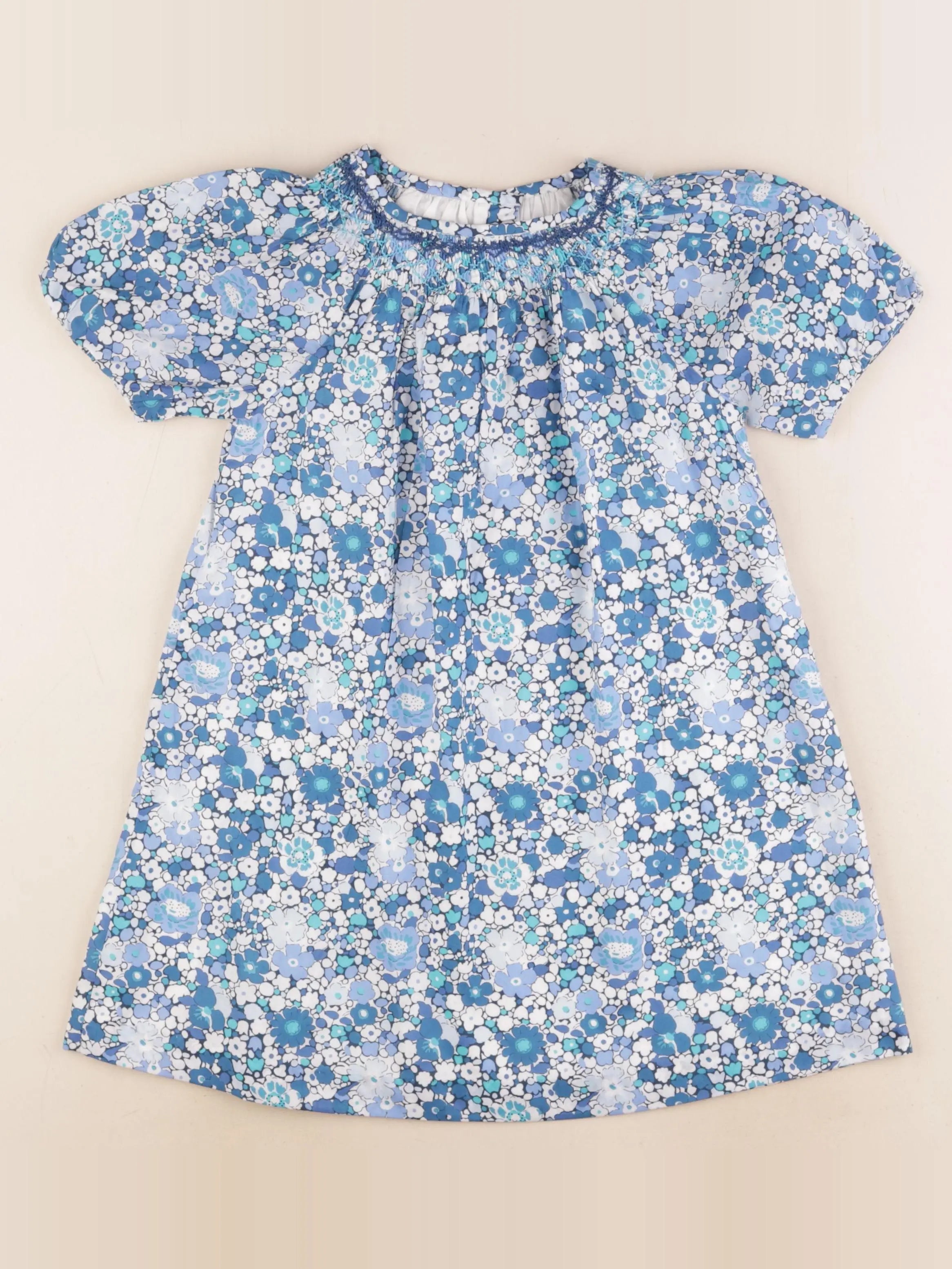 Jacadi - robe liberty bleu - 6 ans