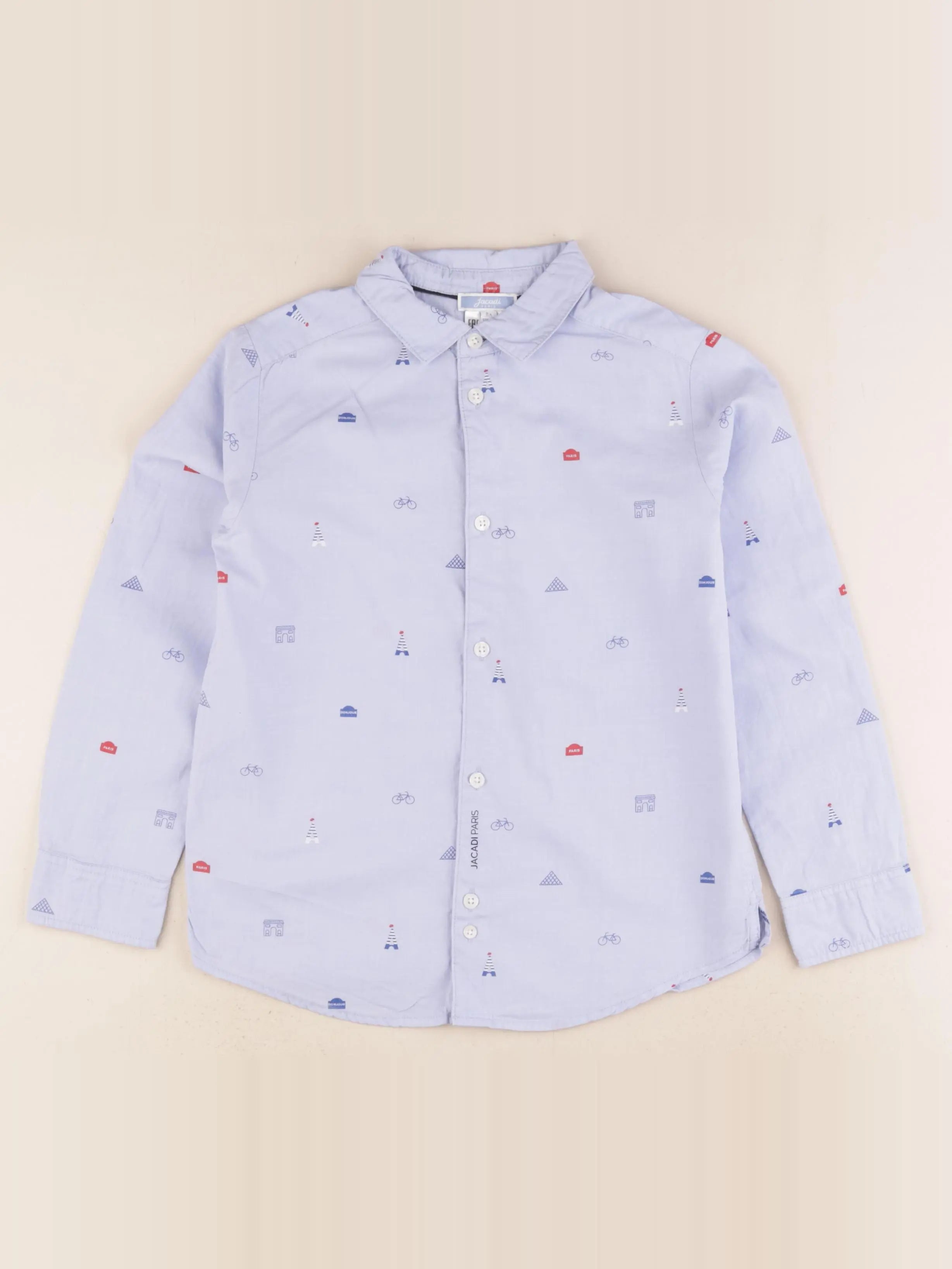 Jacadi - chemise bleu - 8 ans