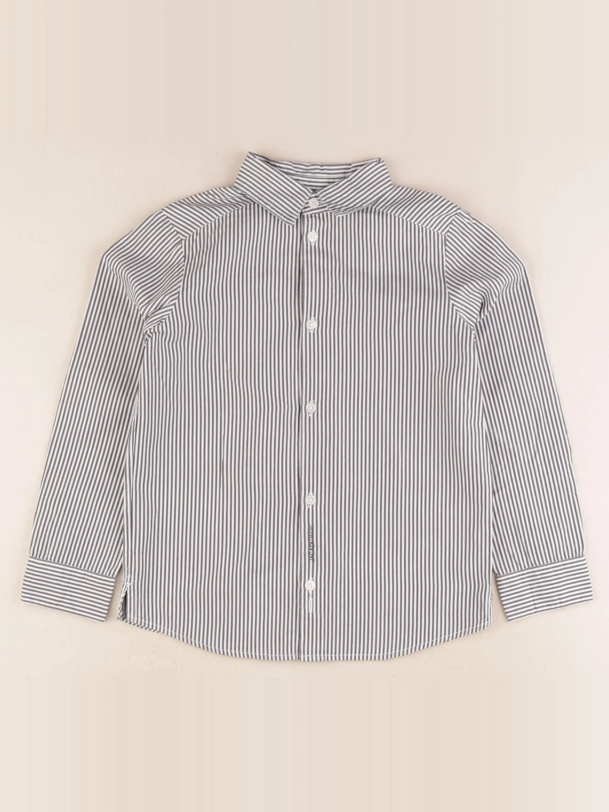 Jacadi - chemise blanc, gris - 8 ans