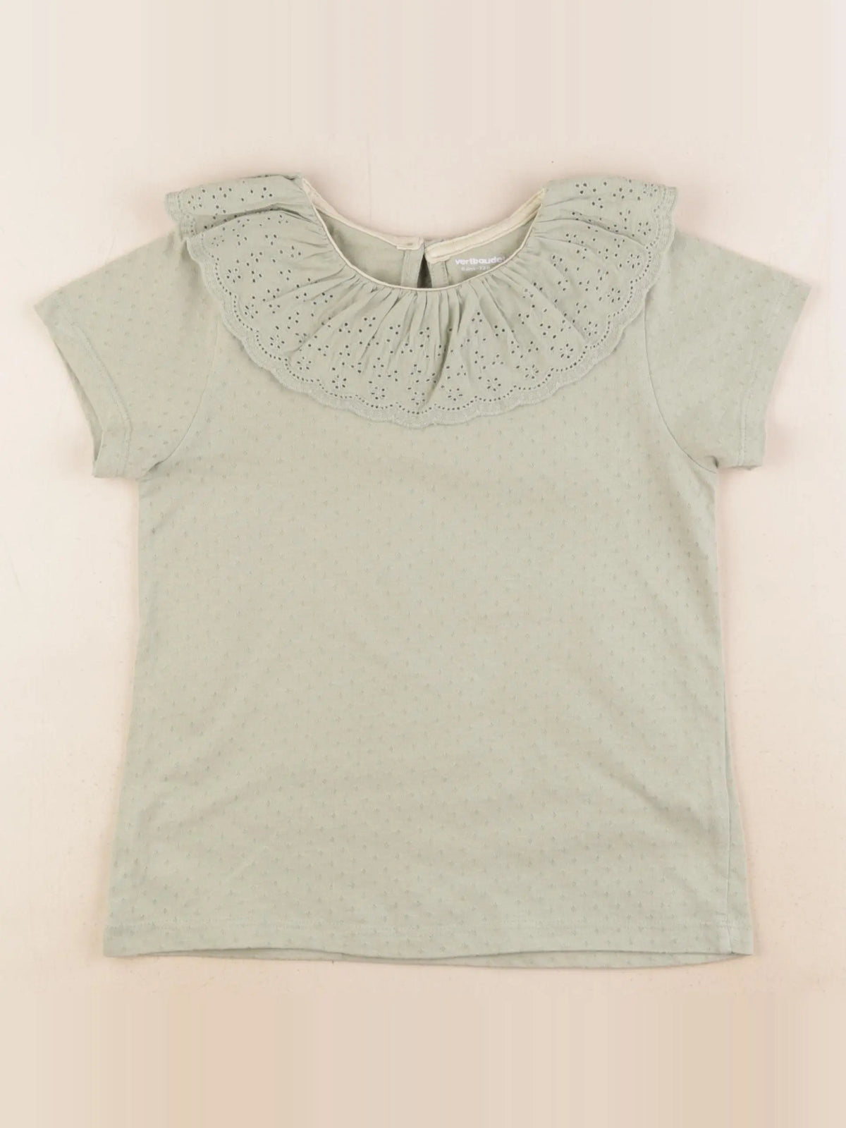 Vertbaudet - tee-shirt vert - 8 ans
