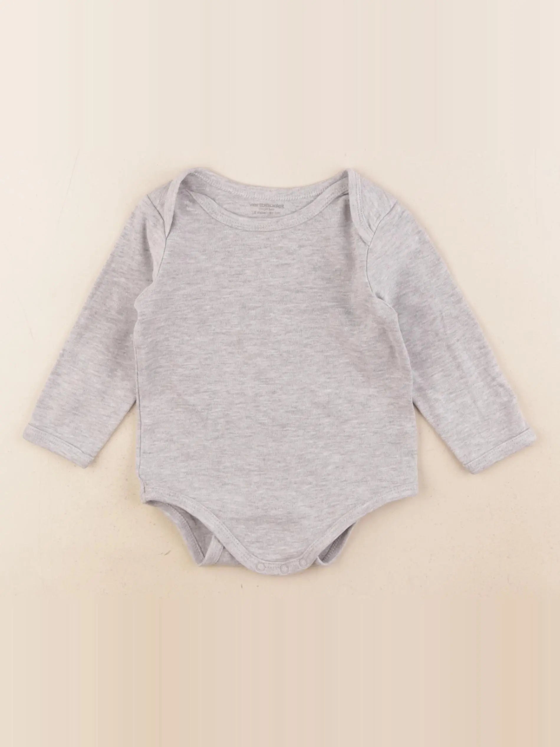 Vertbaudet - body gris - 18 mois