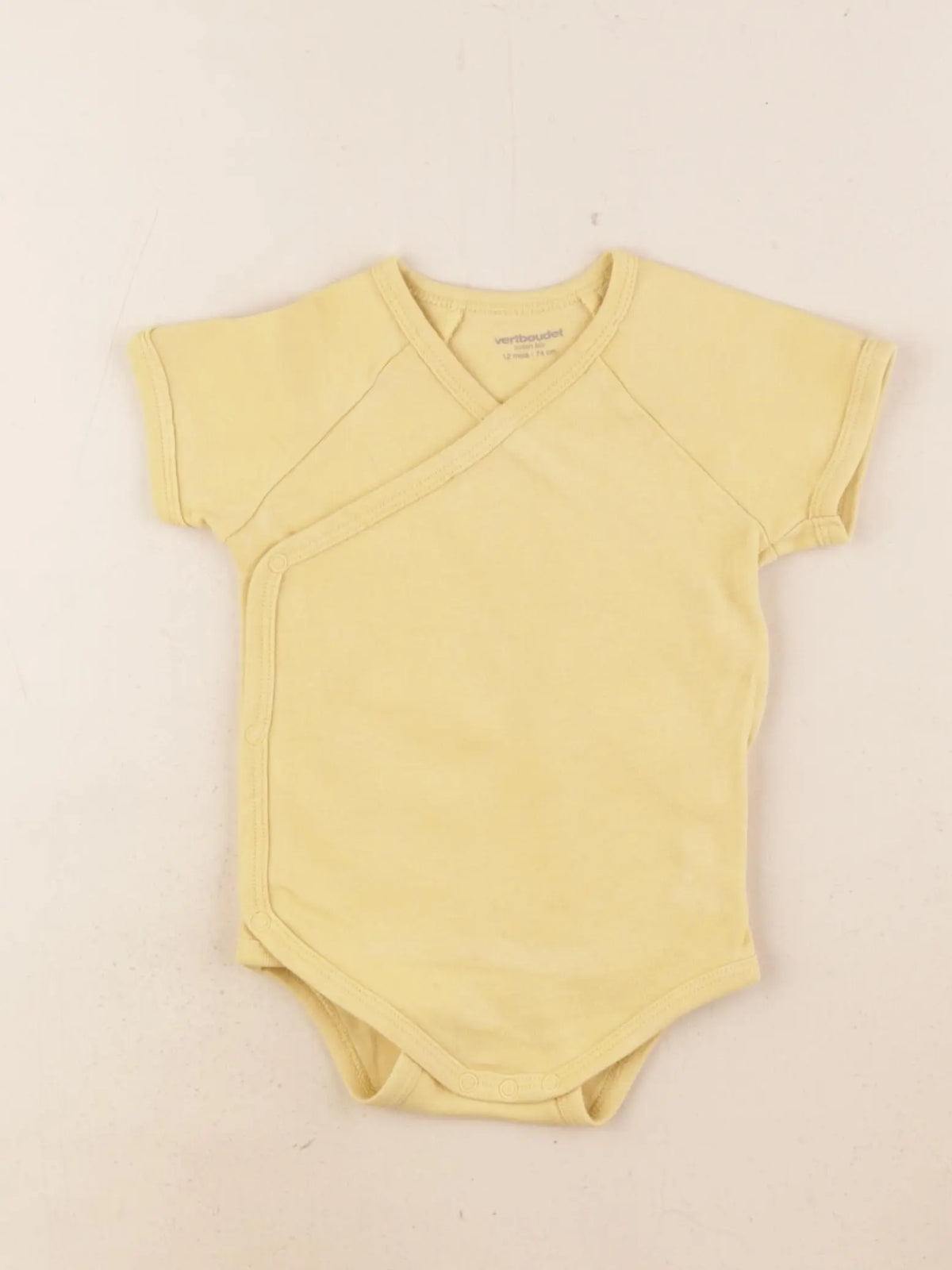 Vertbaudet - body jaune - 12 mois