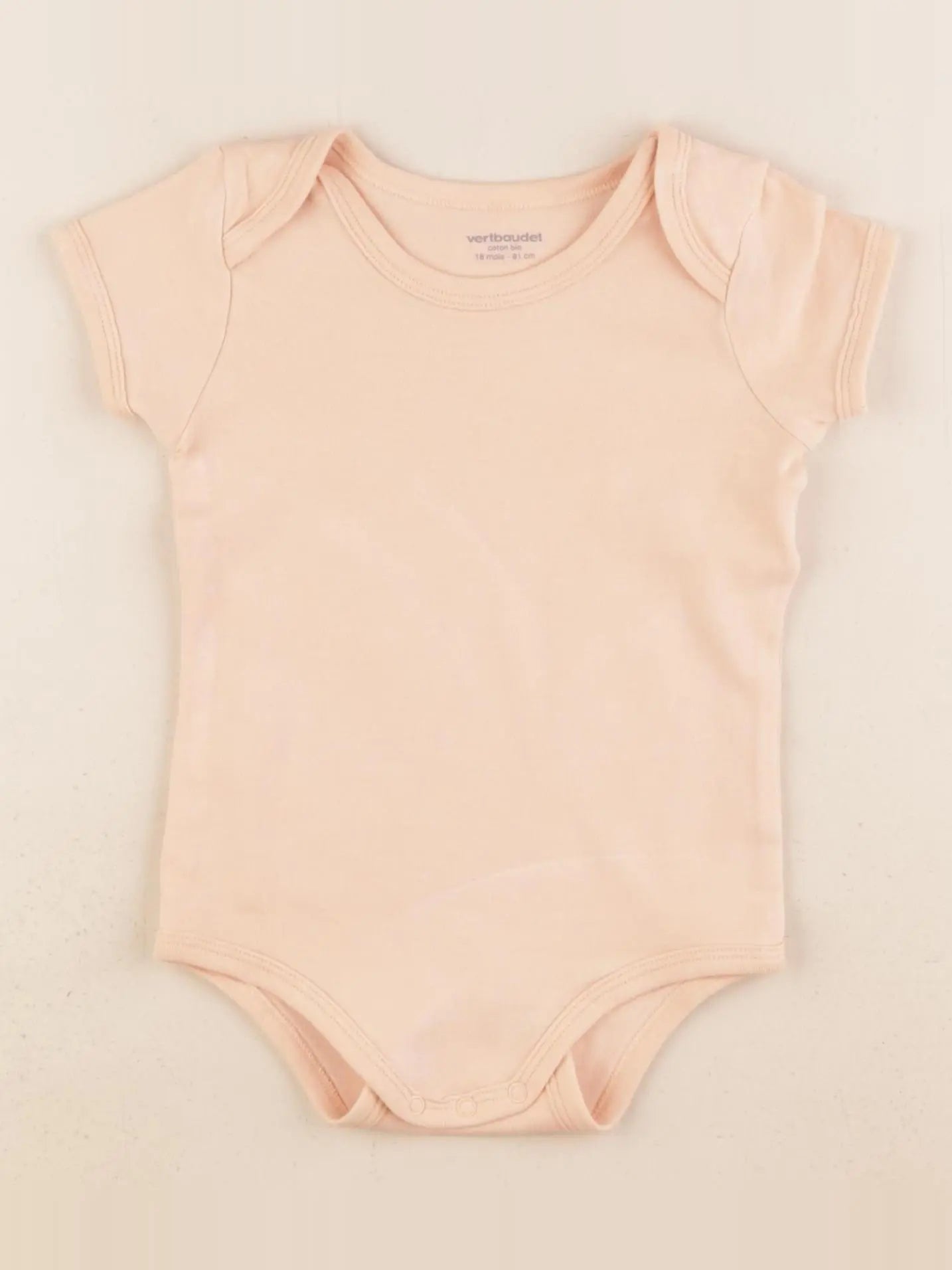 Vertbaudet - body orange - 18 mois
