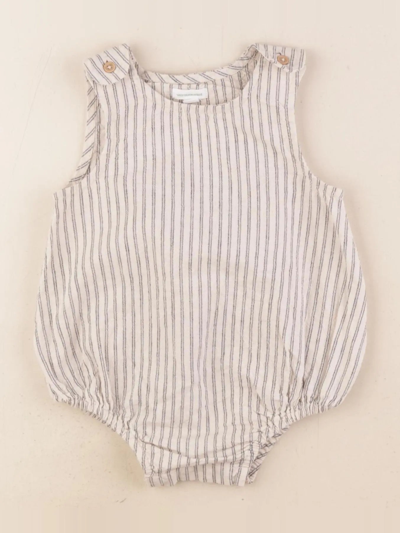 Vertbaudet - combinaison beige - 18 mois