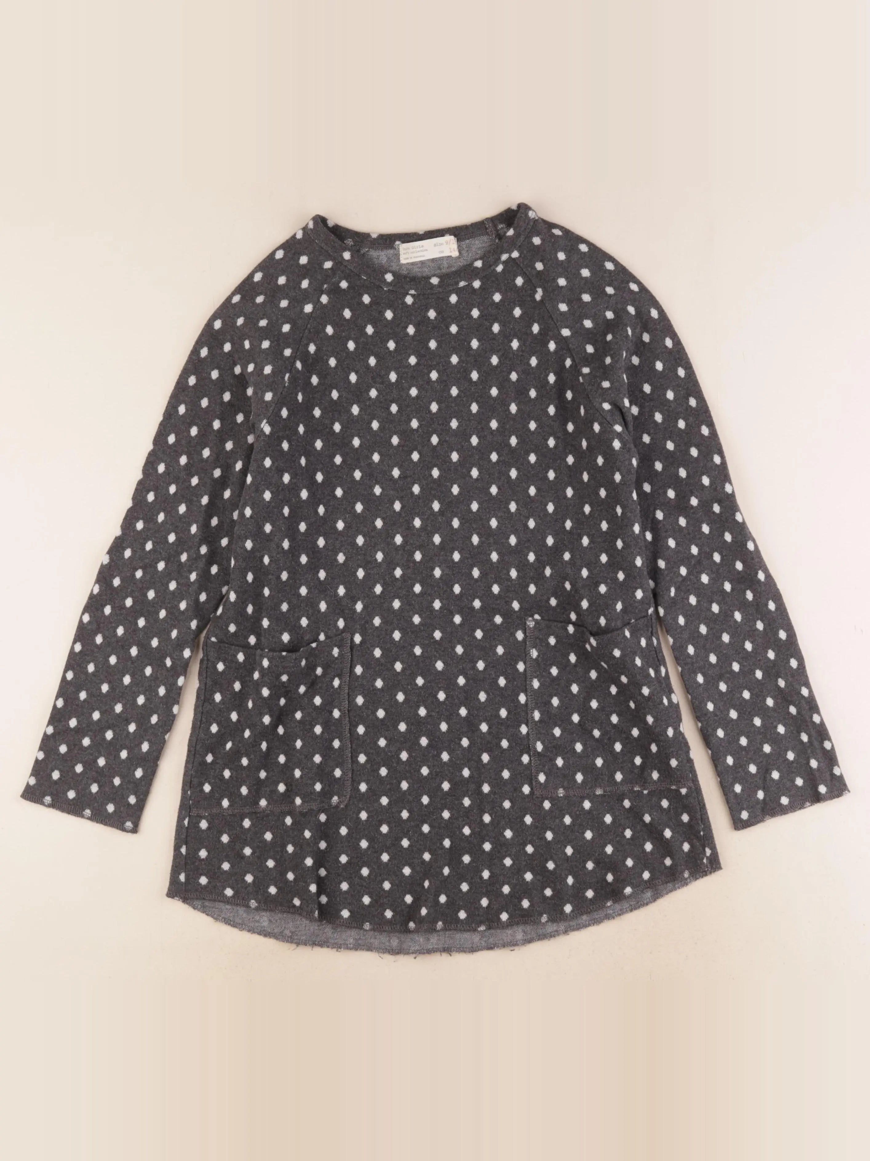 Zara - robe gris - 9/10 ans