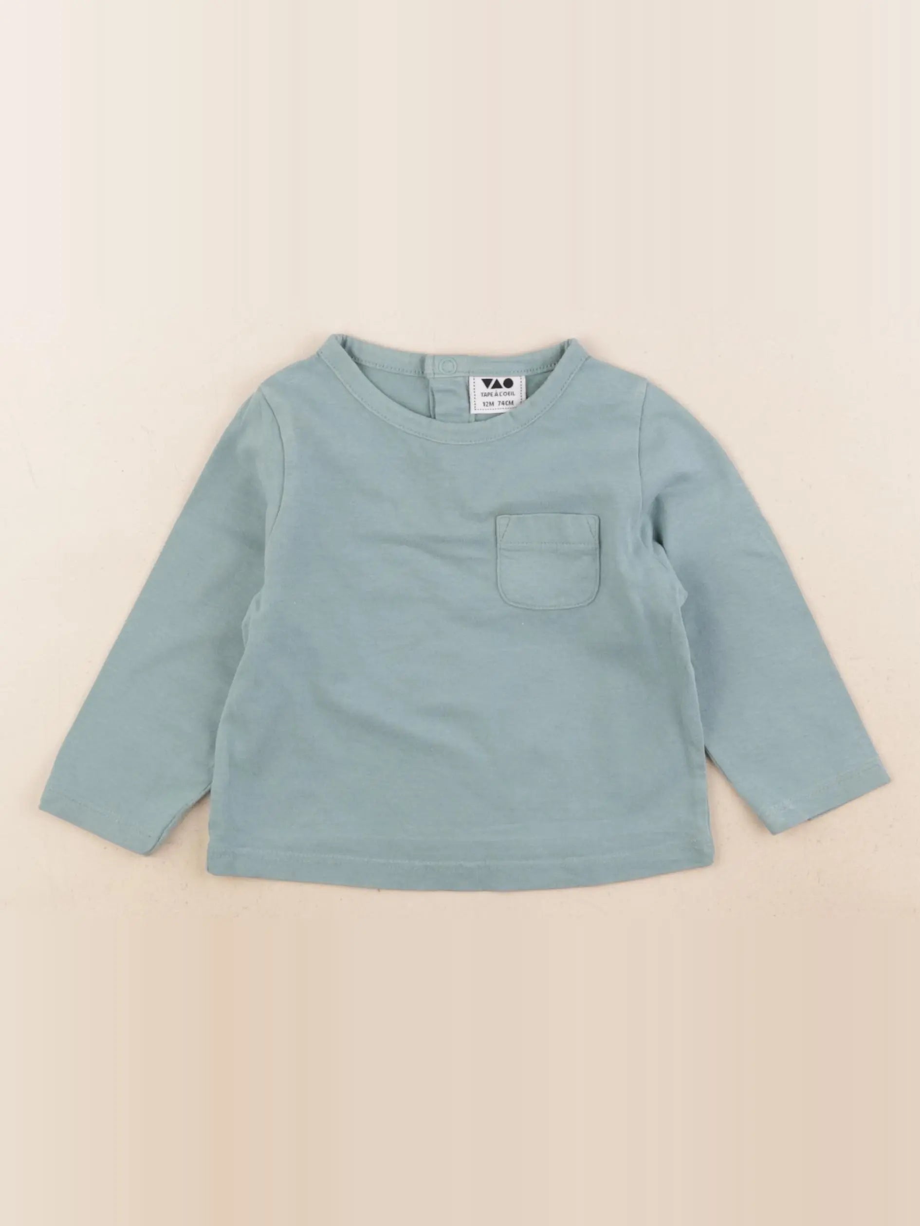 Tape à l'oeil - tee-shirt vert - 12 mois
