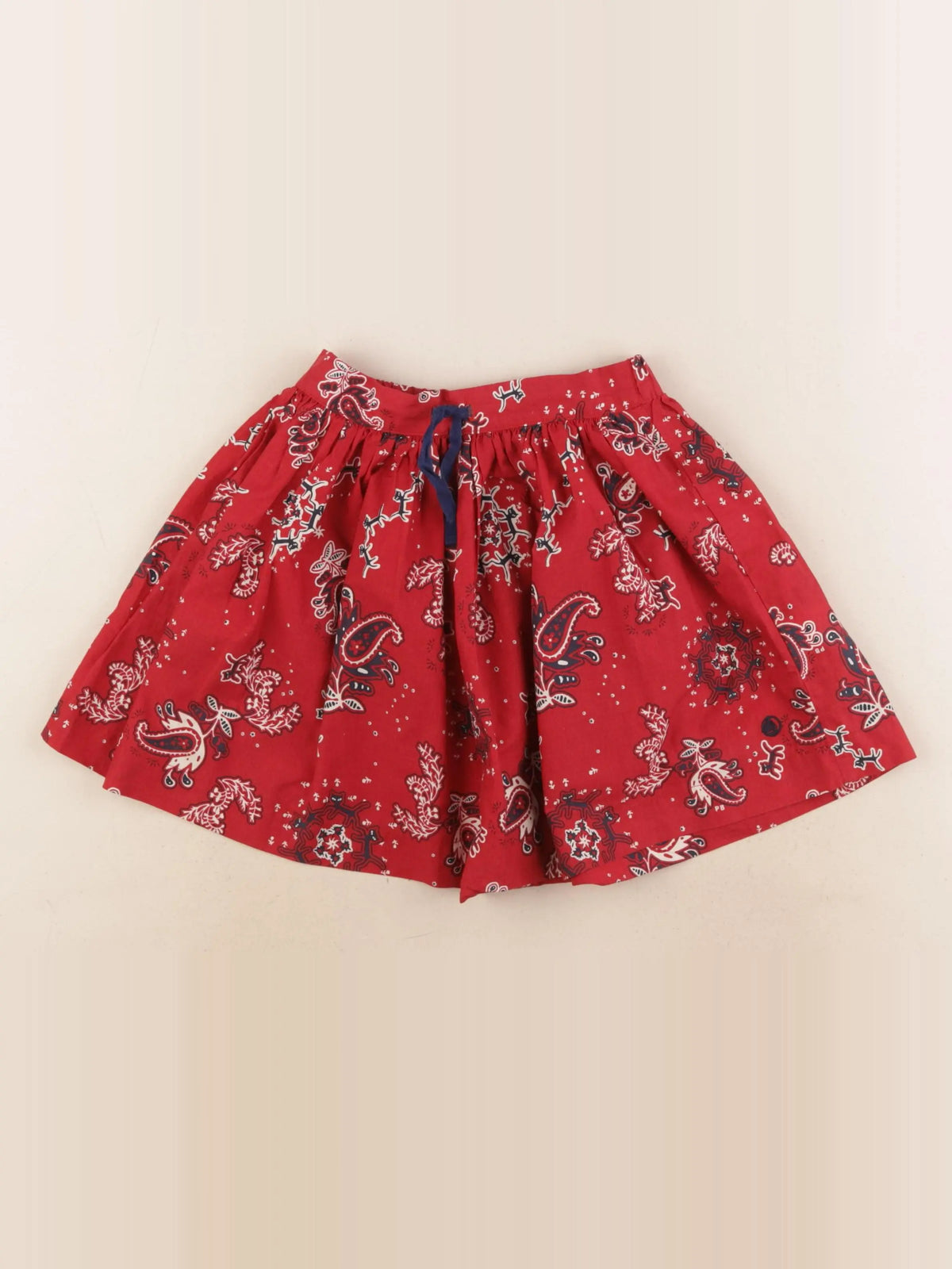 Petit Bateau - jupe rouge - 4/6 ans