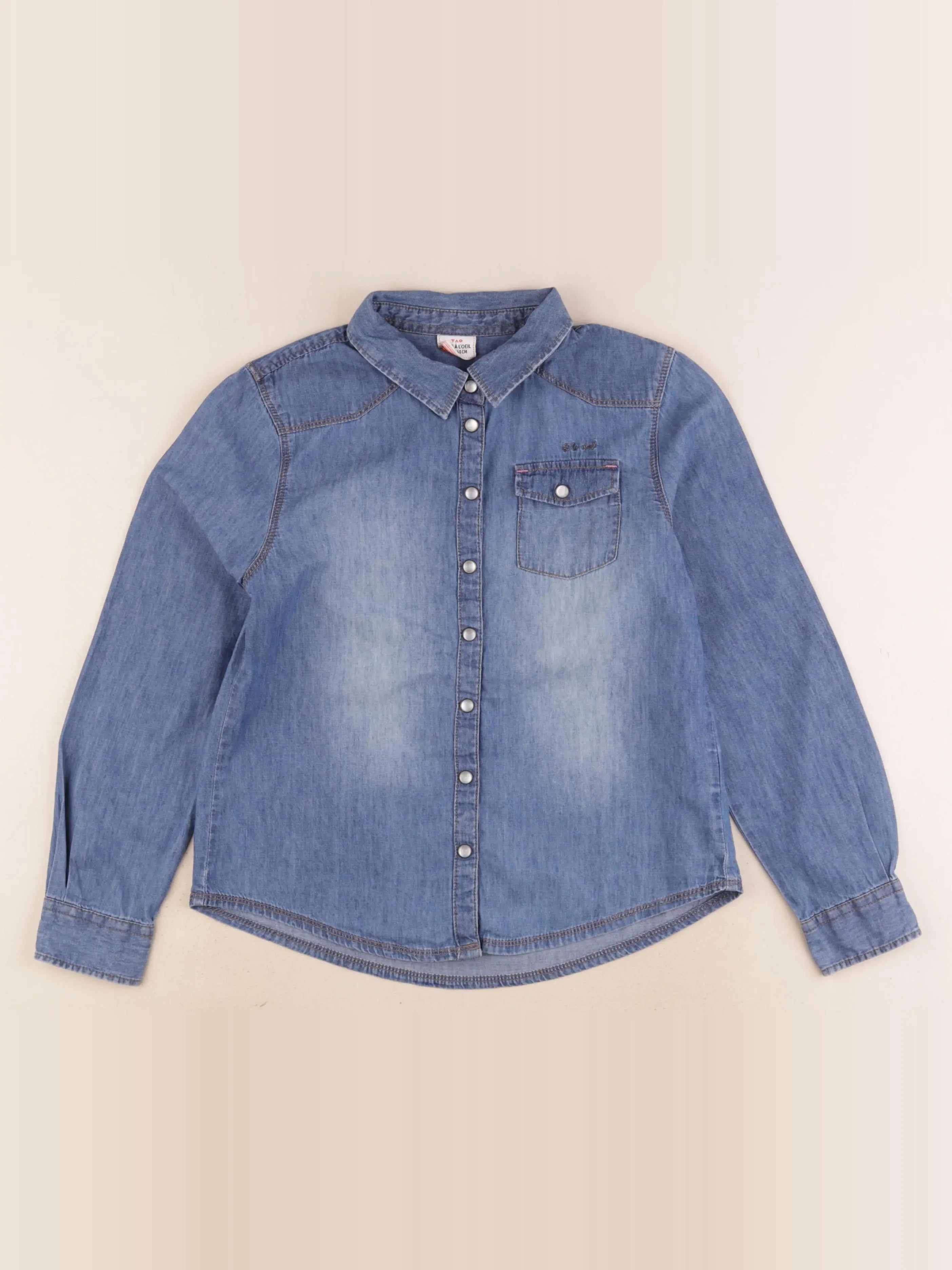 Tape à l'oeil - chemise bleu - 10 ans
