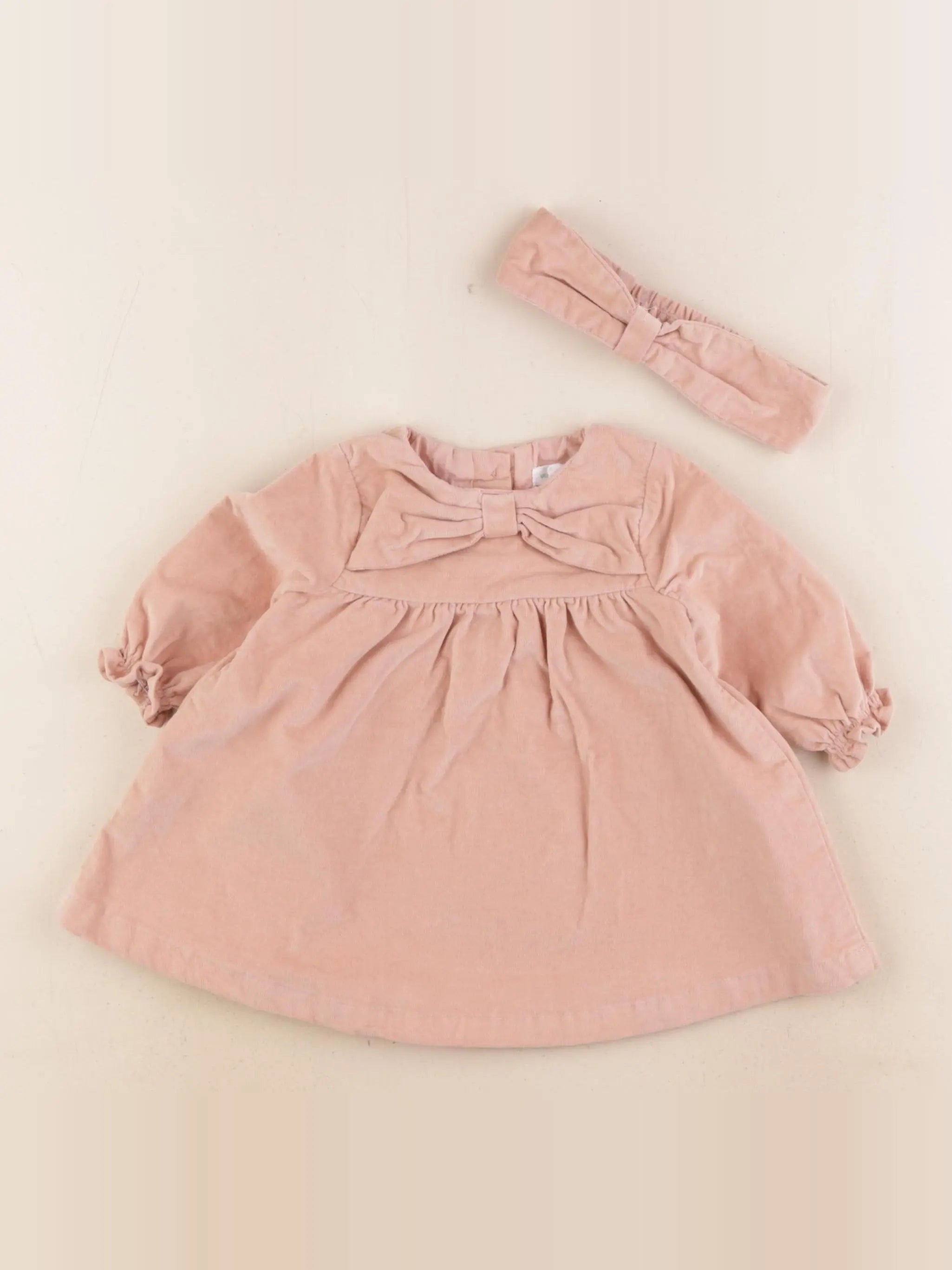 Vertbaudet - robe rose - 3 mois