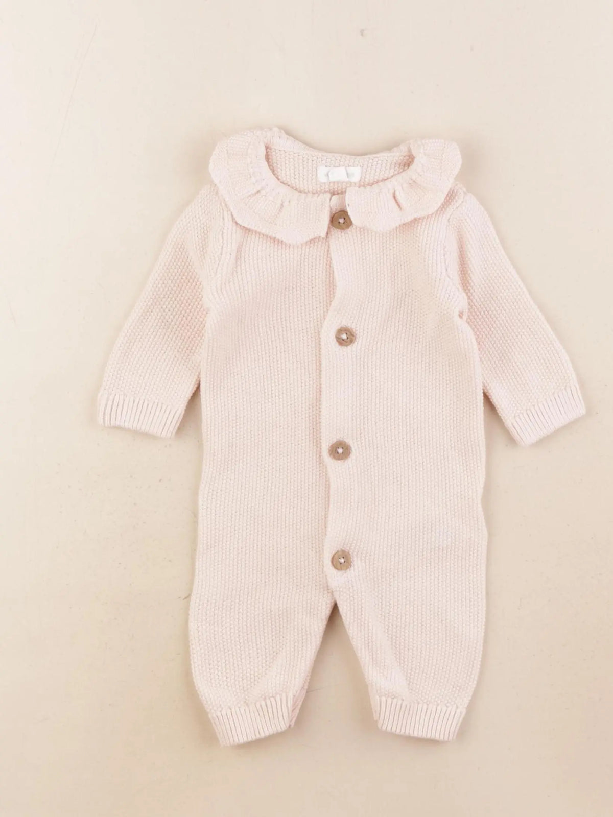 Vertbaudet - combinaison rose - 1 mois