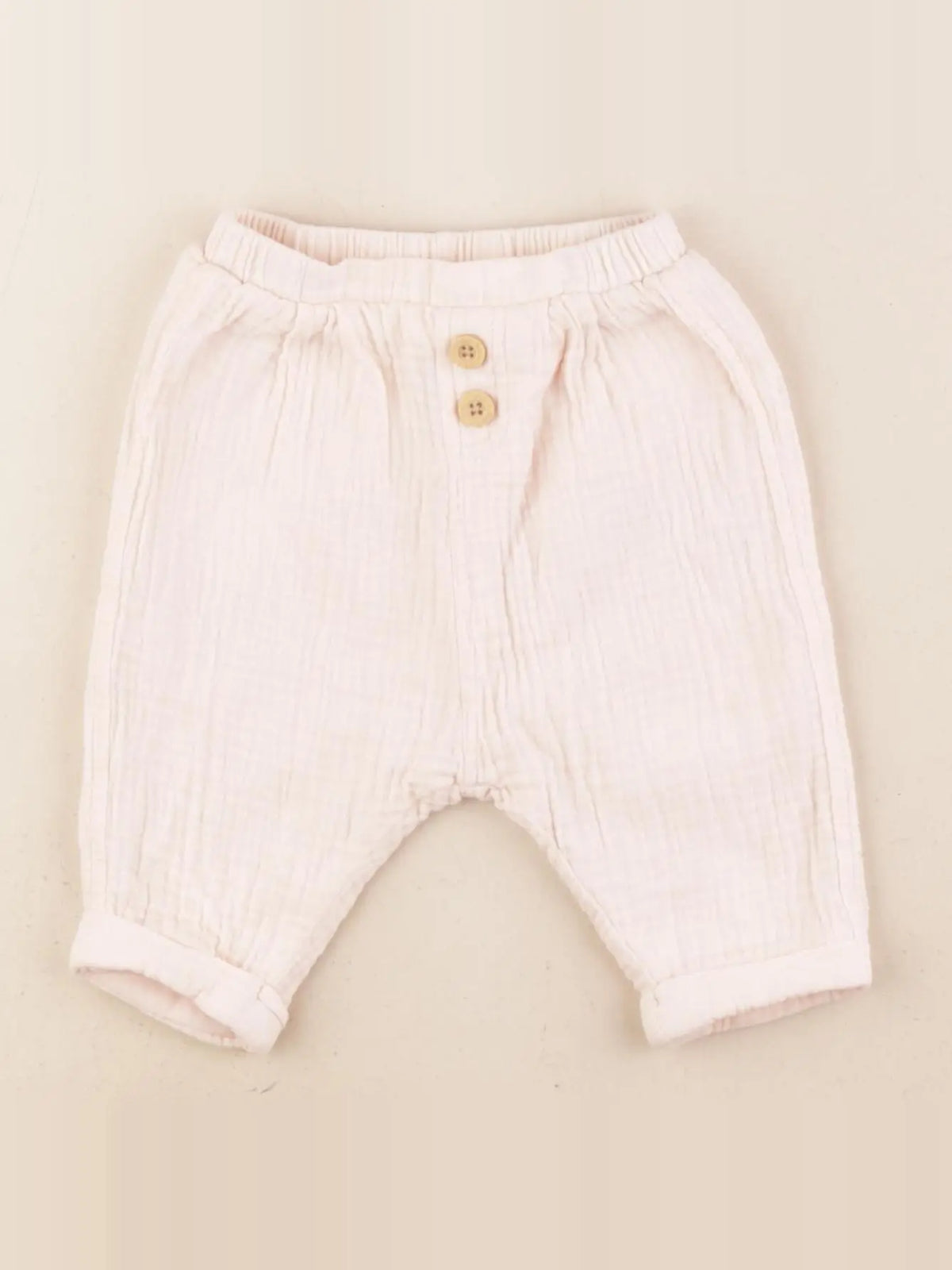 Vertbaudet - pantalon rose - 3 mois