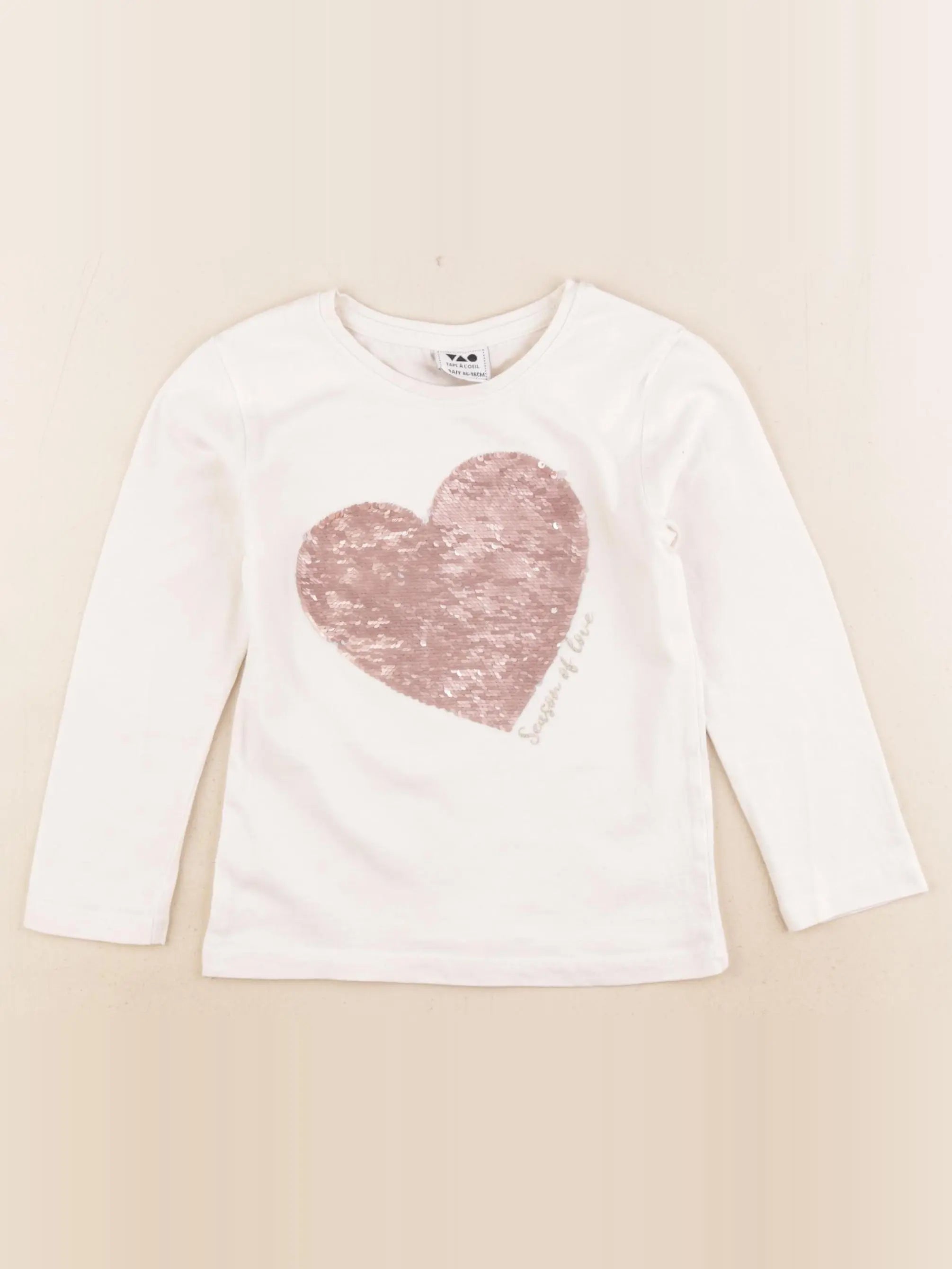 Tape à l'oeil - tee-shirt beige - 2/3 ans
