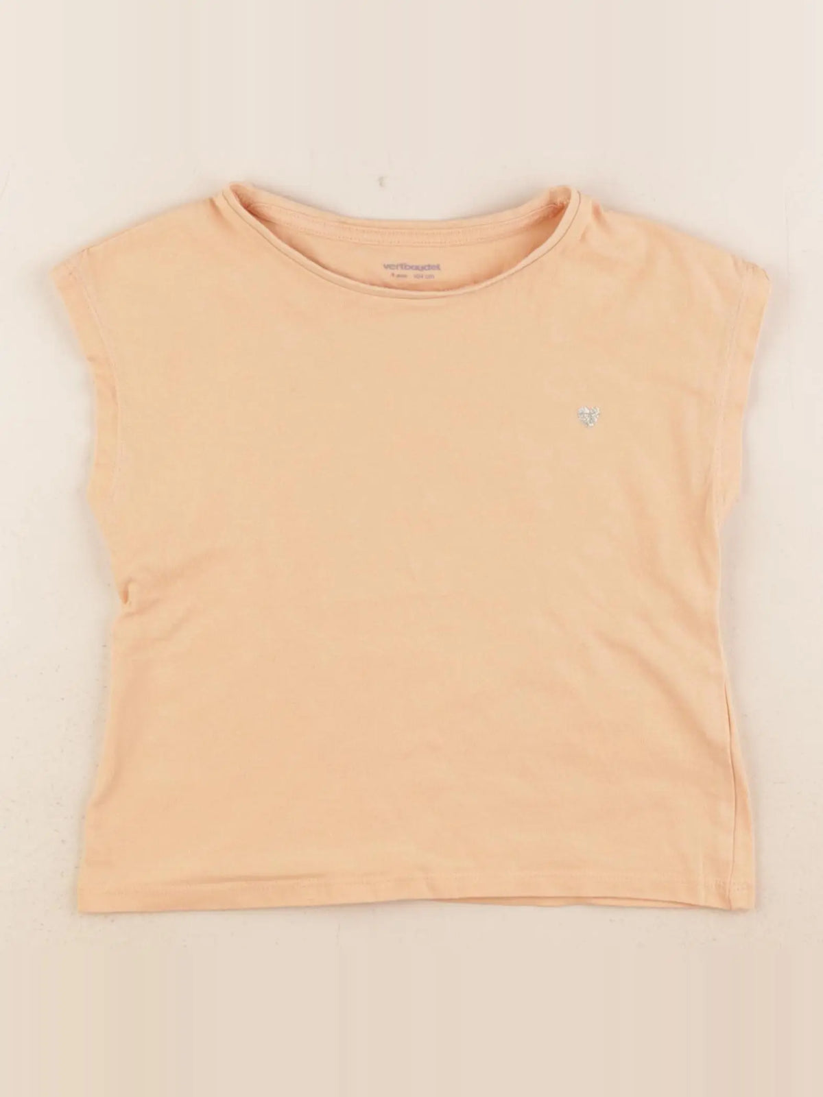 Vertbaudet - tee-shirt orange - 4 ans