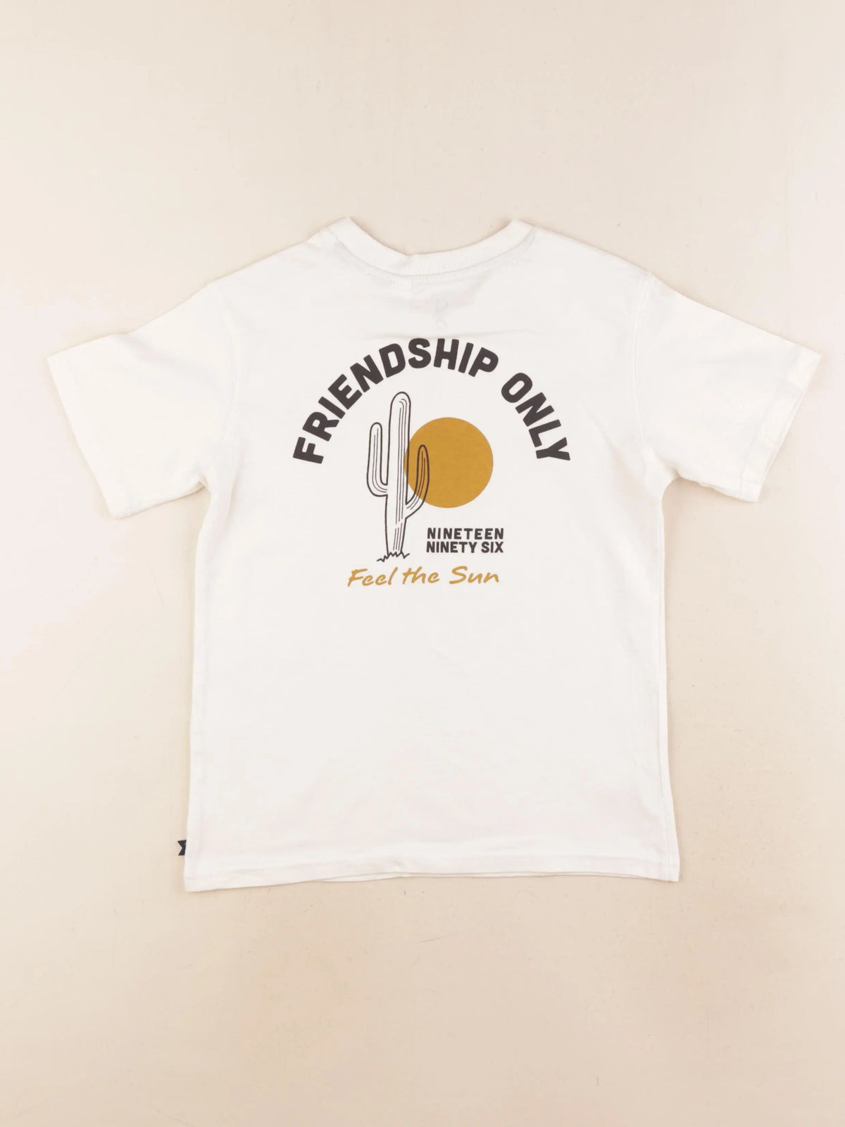 Okaidi - tee-shirt imprimé au dos beige - 8 ans