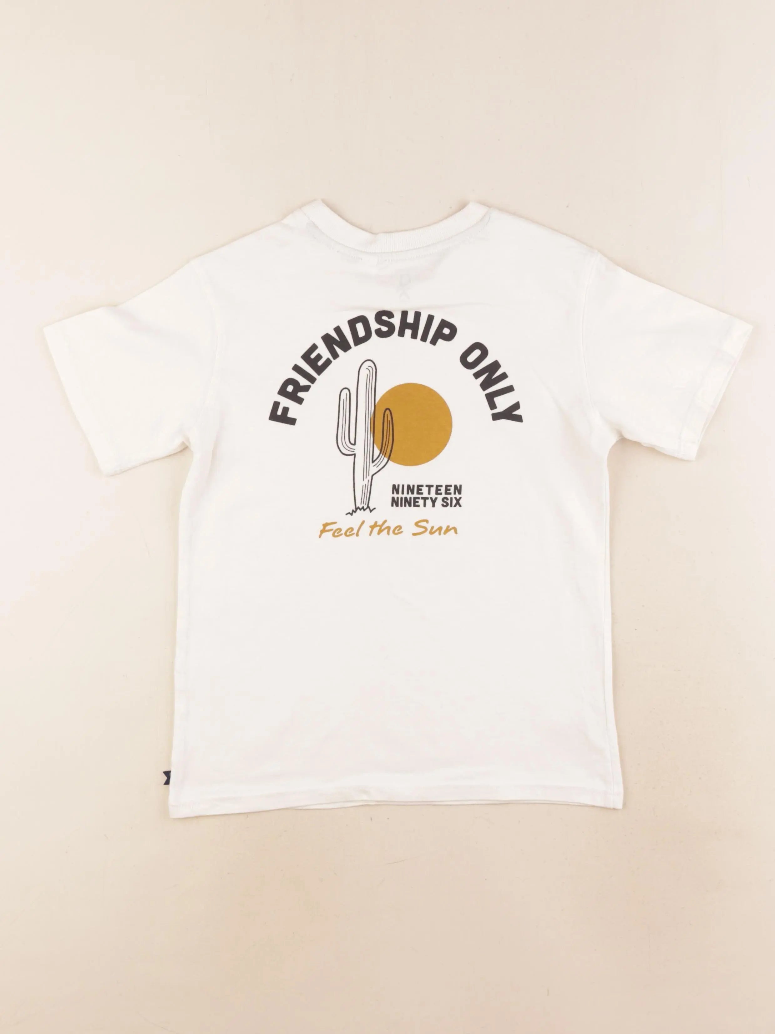 Okaidi - tee-shirt imprimé au dos beige - 8 ans