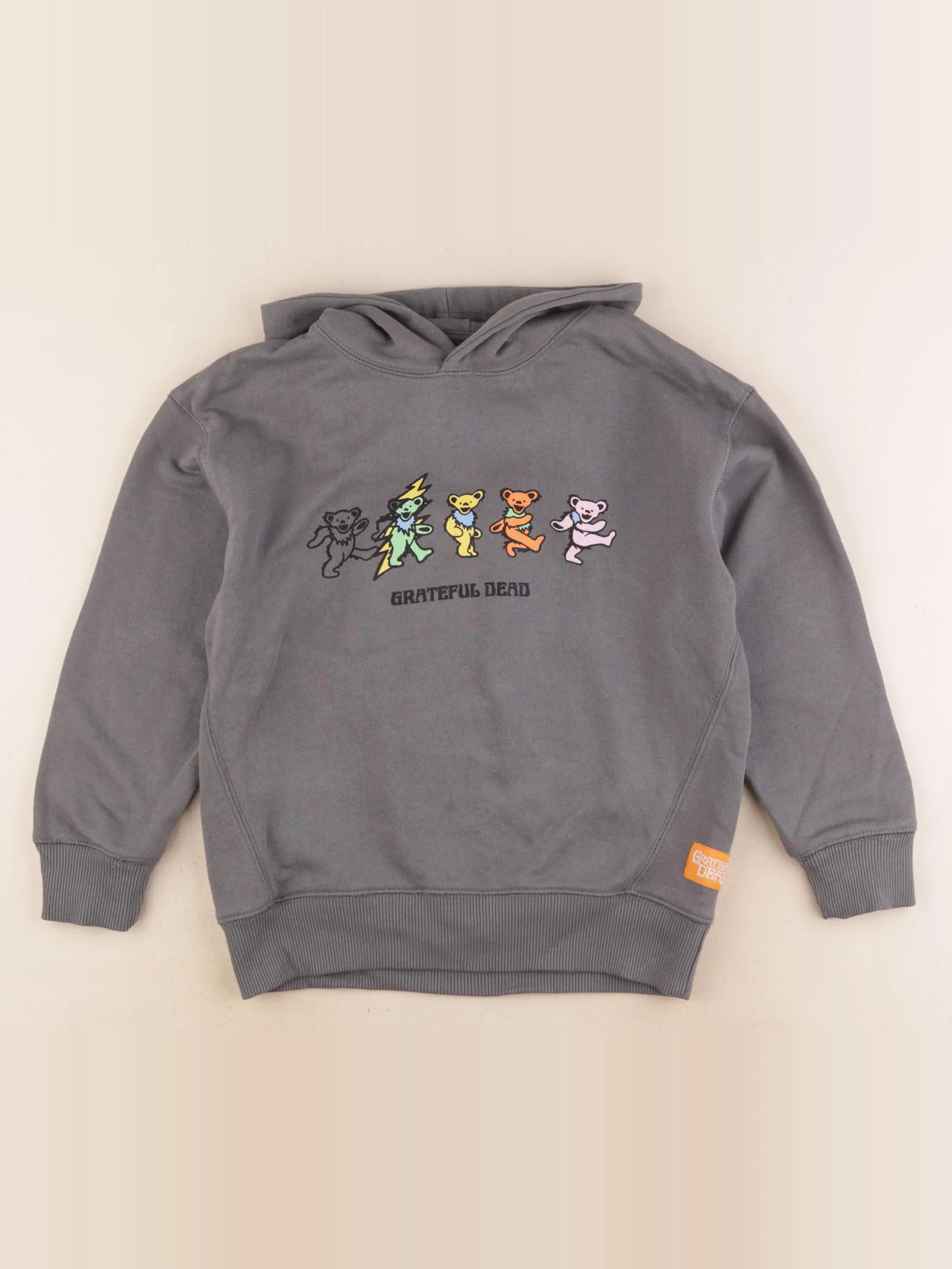 Zara - sweat imprimé au dos gris - 7/8 ans