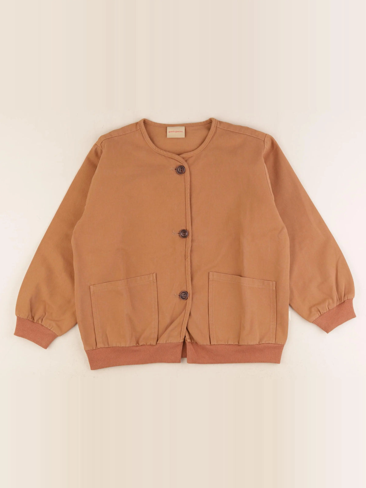 Gamin gamine - veste marron - 6/7 ans