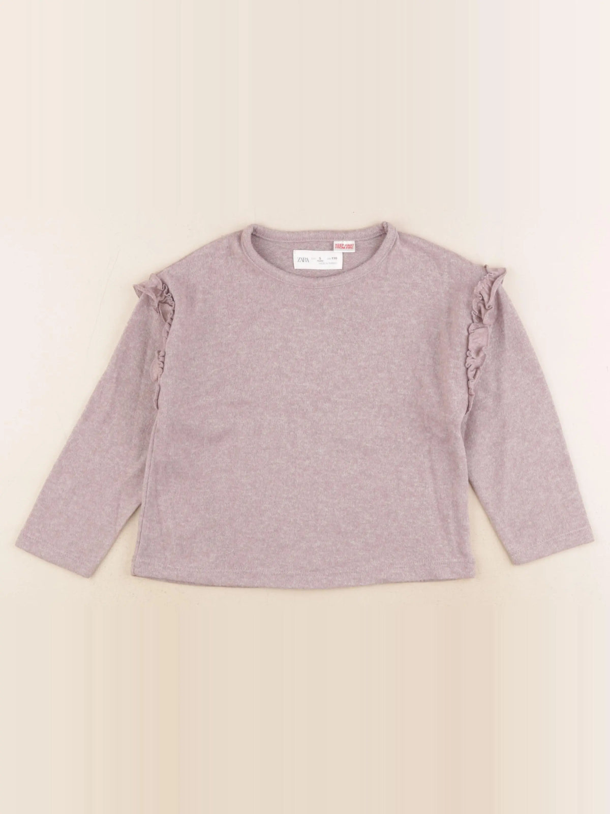 Zara - tee-shirt marron - 5 ans