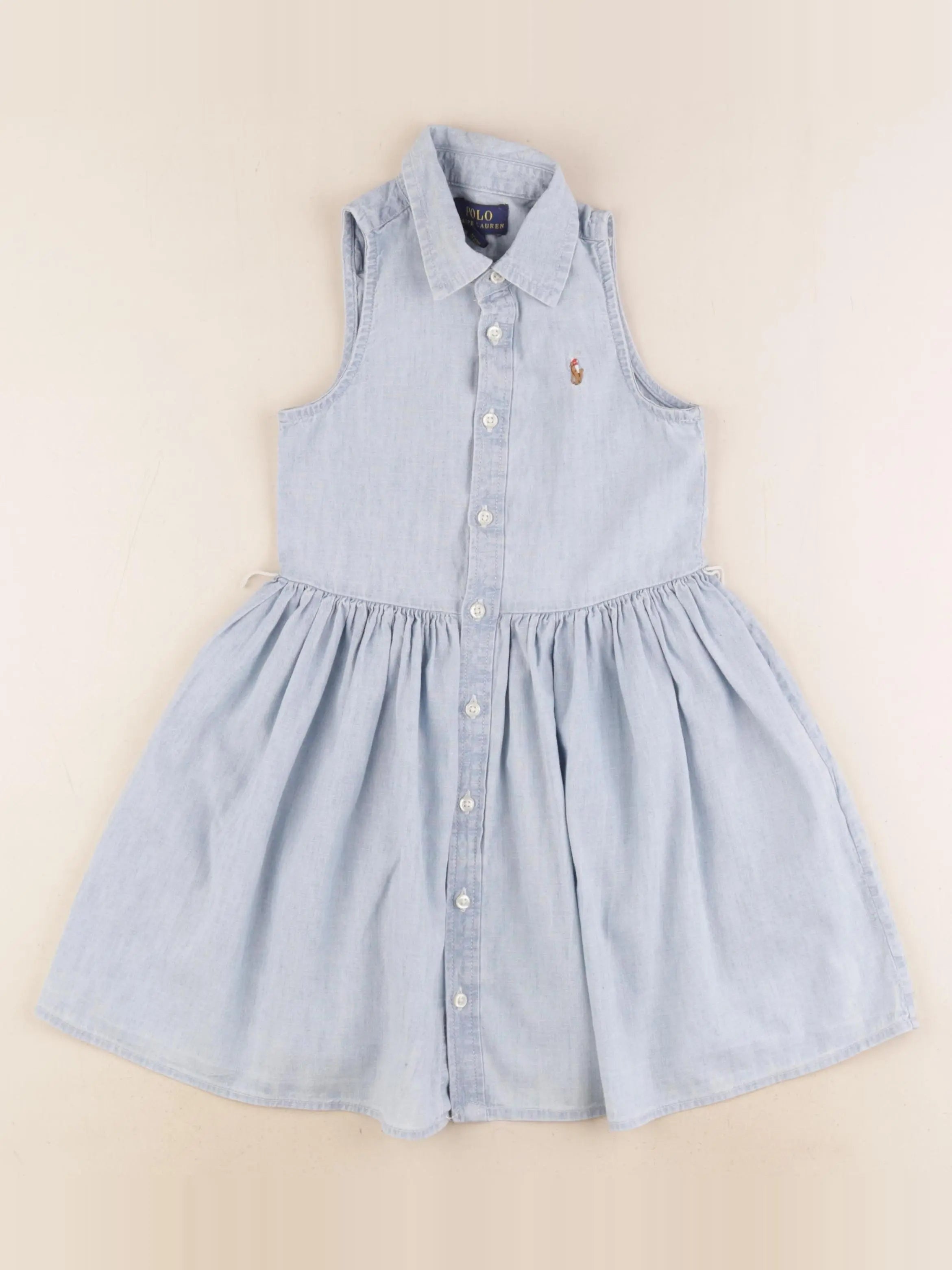 Ralph Lauren - robe bleu - 4 ans