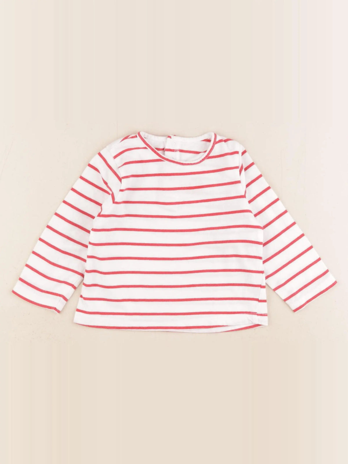 Vertbaudet - tee-shirt rouge - 12 mois