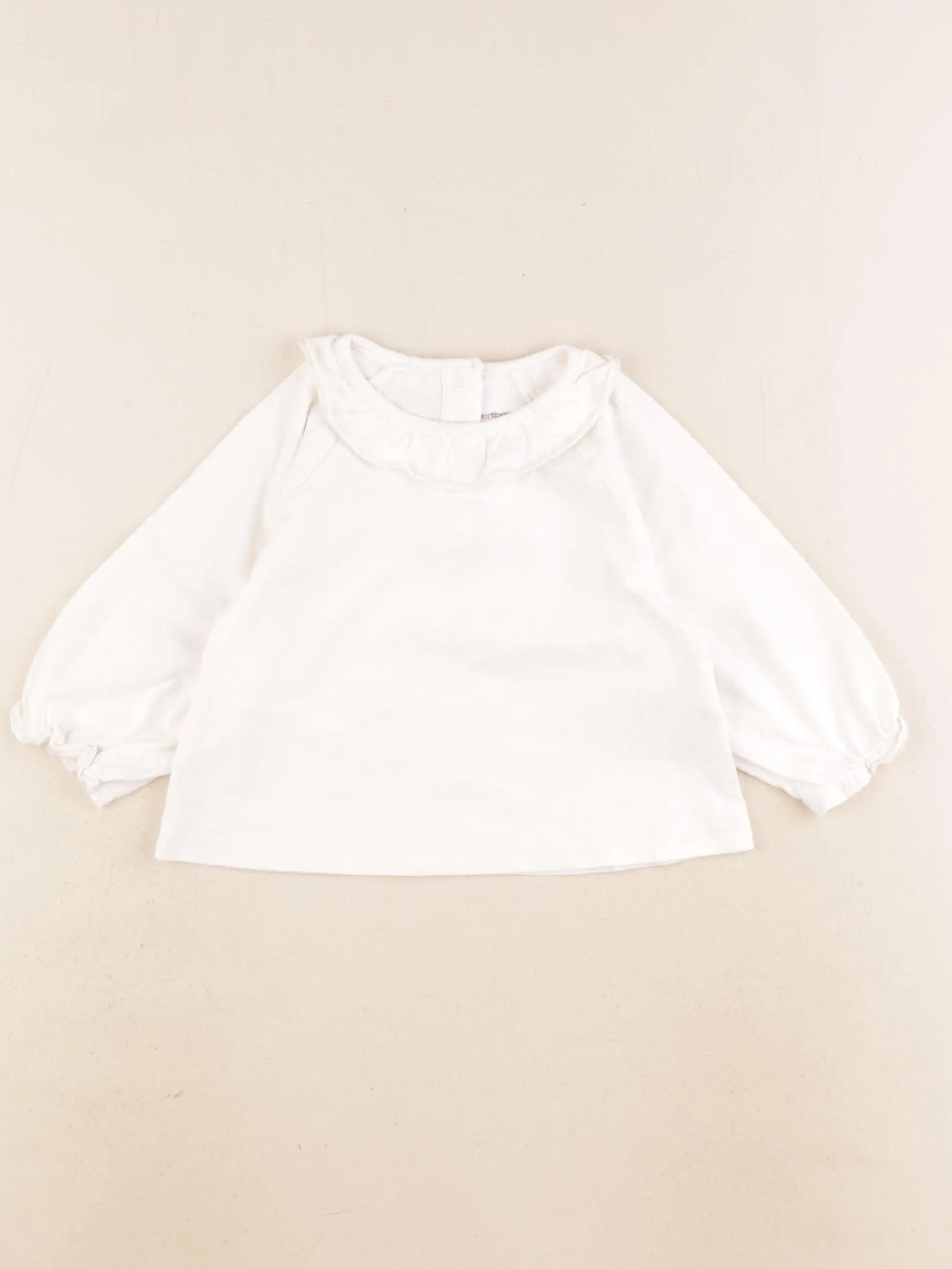 Vertbaudet - tee-shirt beige - 12 mois