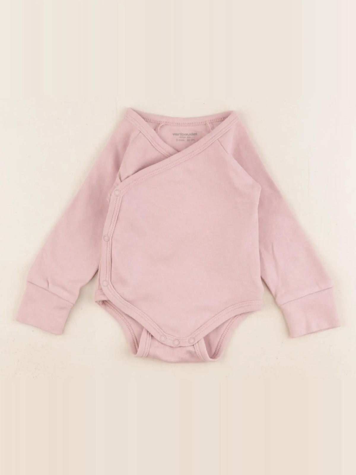 Vertbaudet - body rose - 3 mois