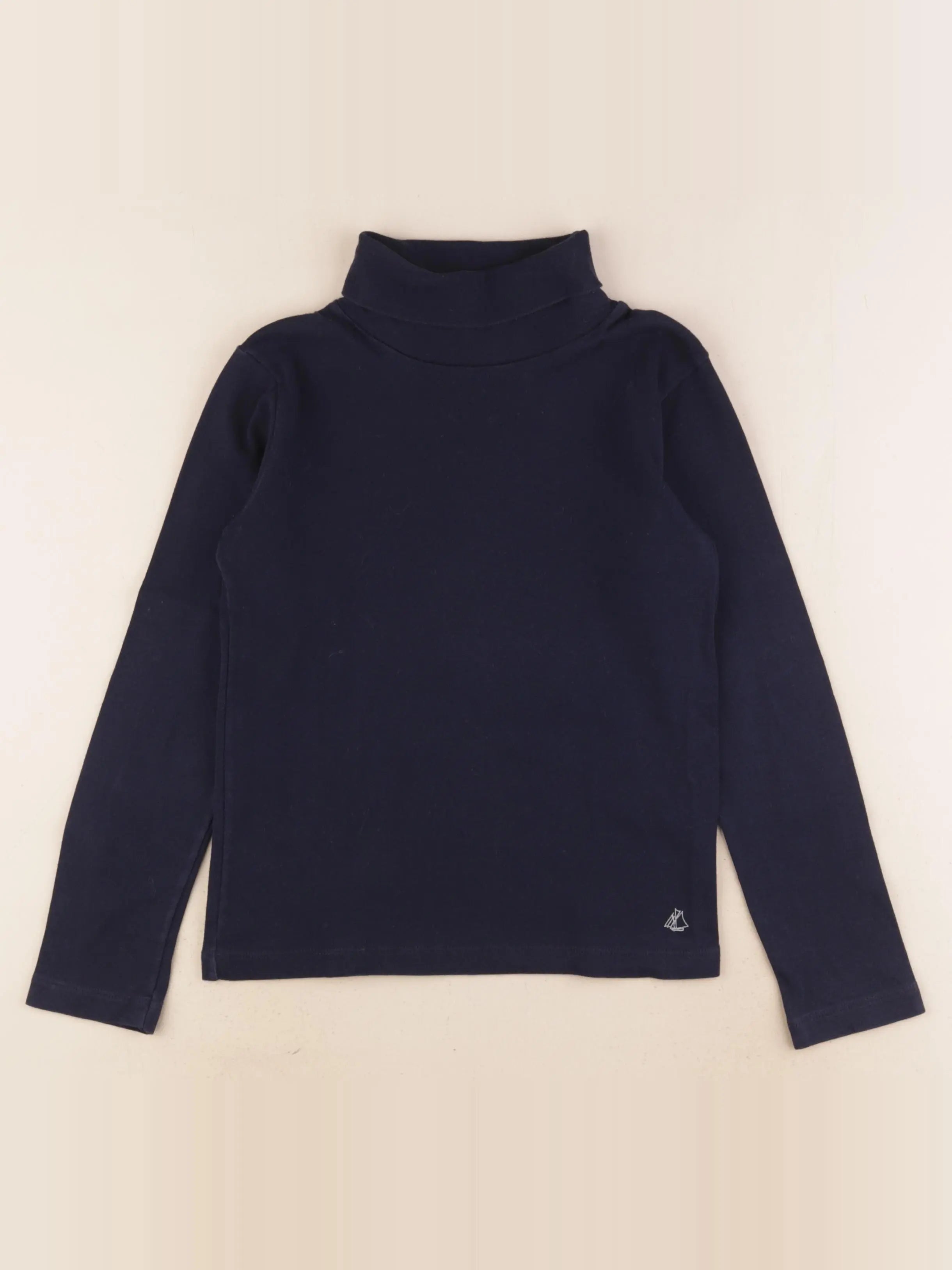 Petit Bateau - sous-pull bleu - 8 ans