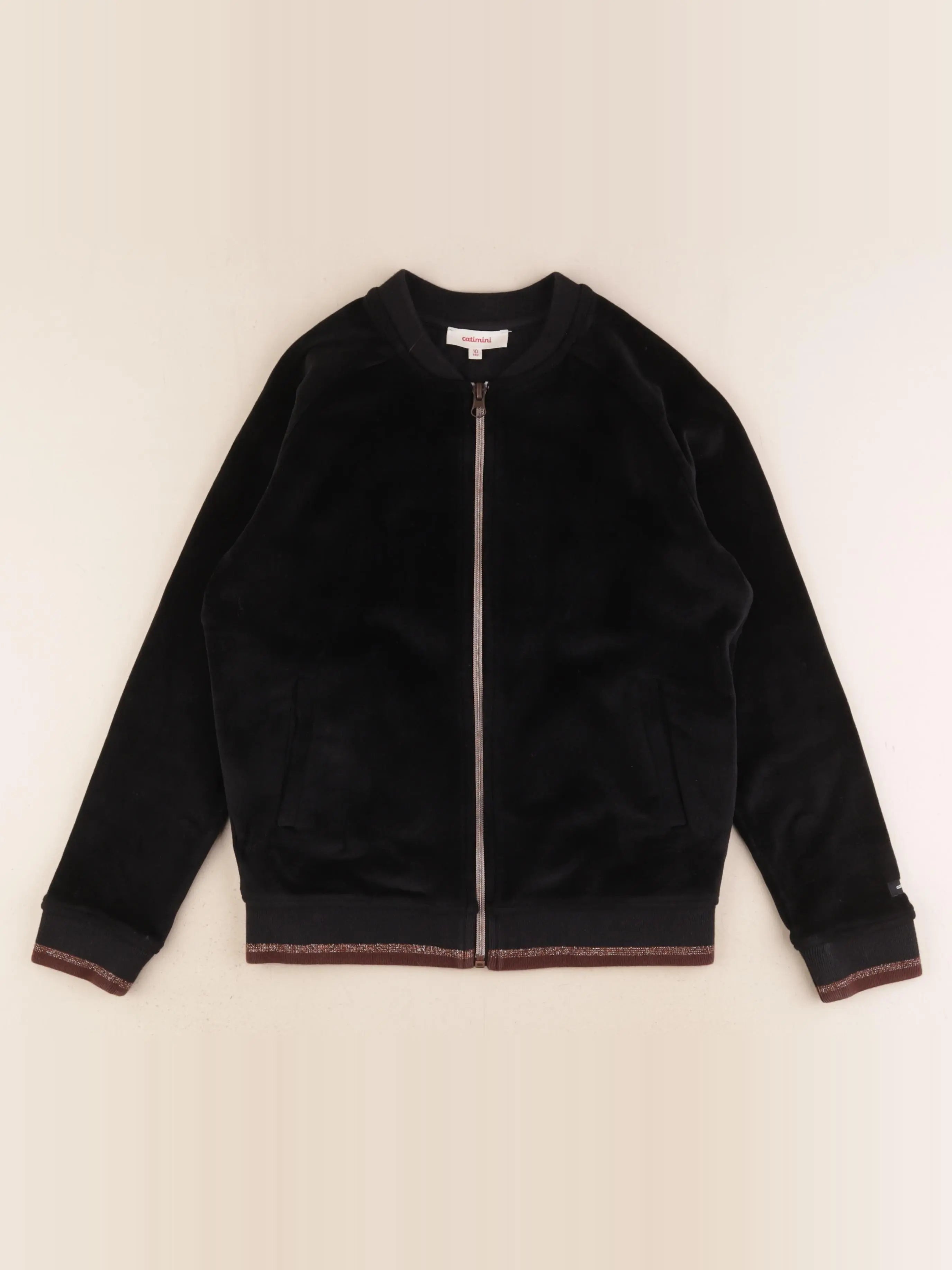 Catimini - veste doublé noir - 10 ans