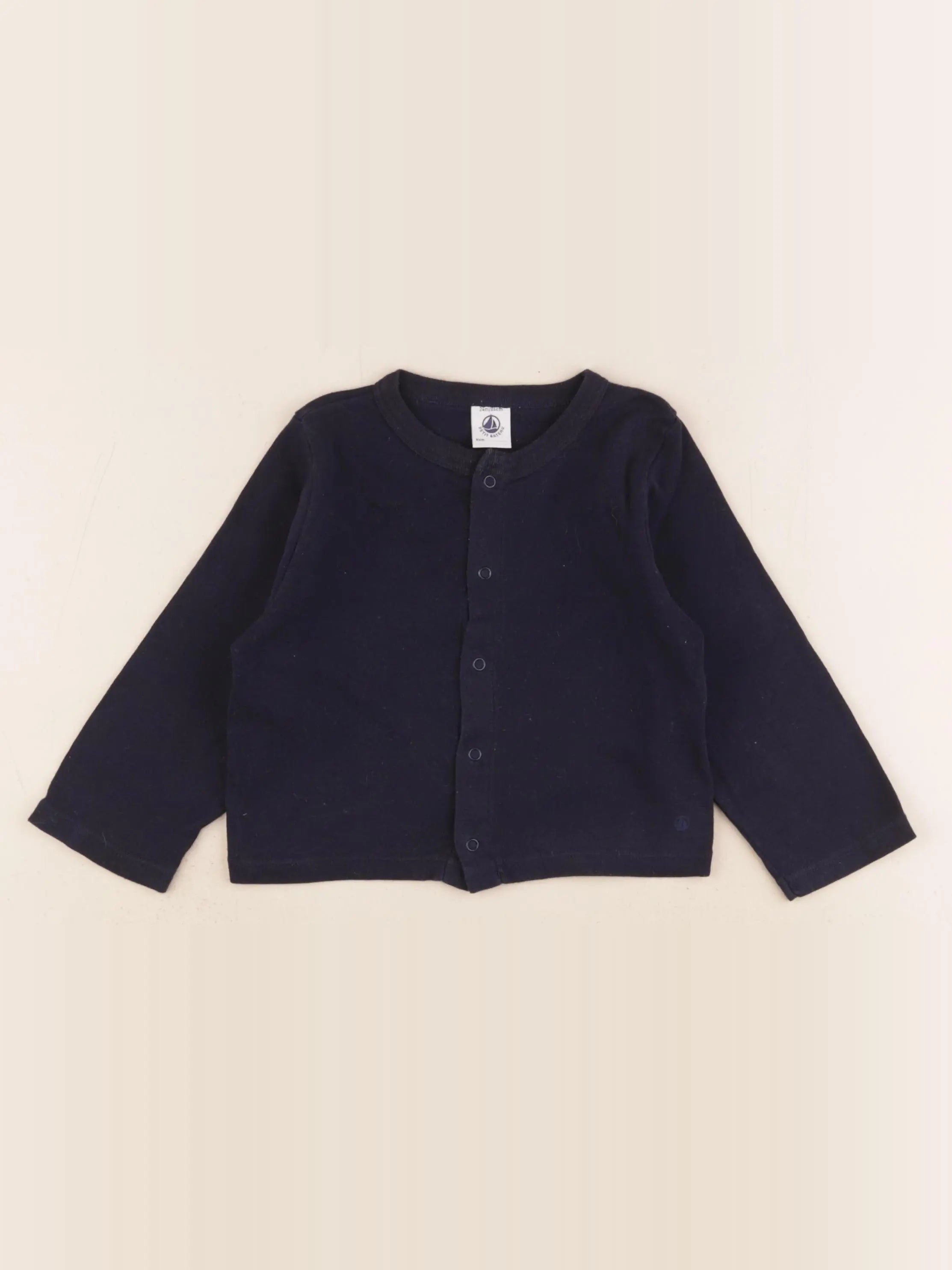 Petit Bateau - tee-shirt bleu - 24 mois