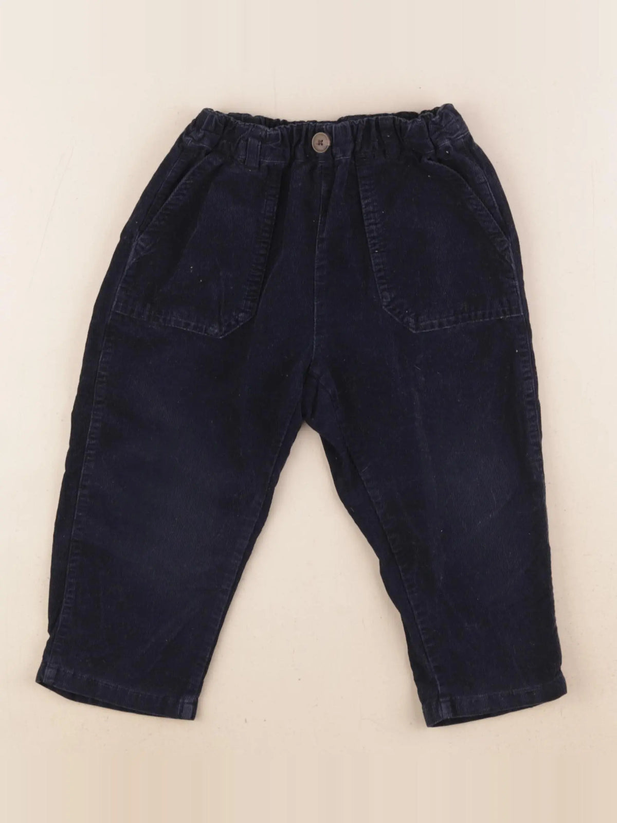 Uniqlo - pantalon bleu - 18/24 mois