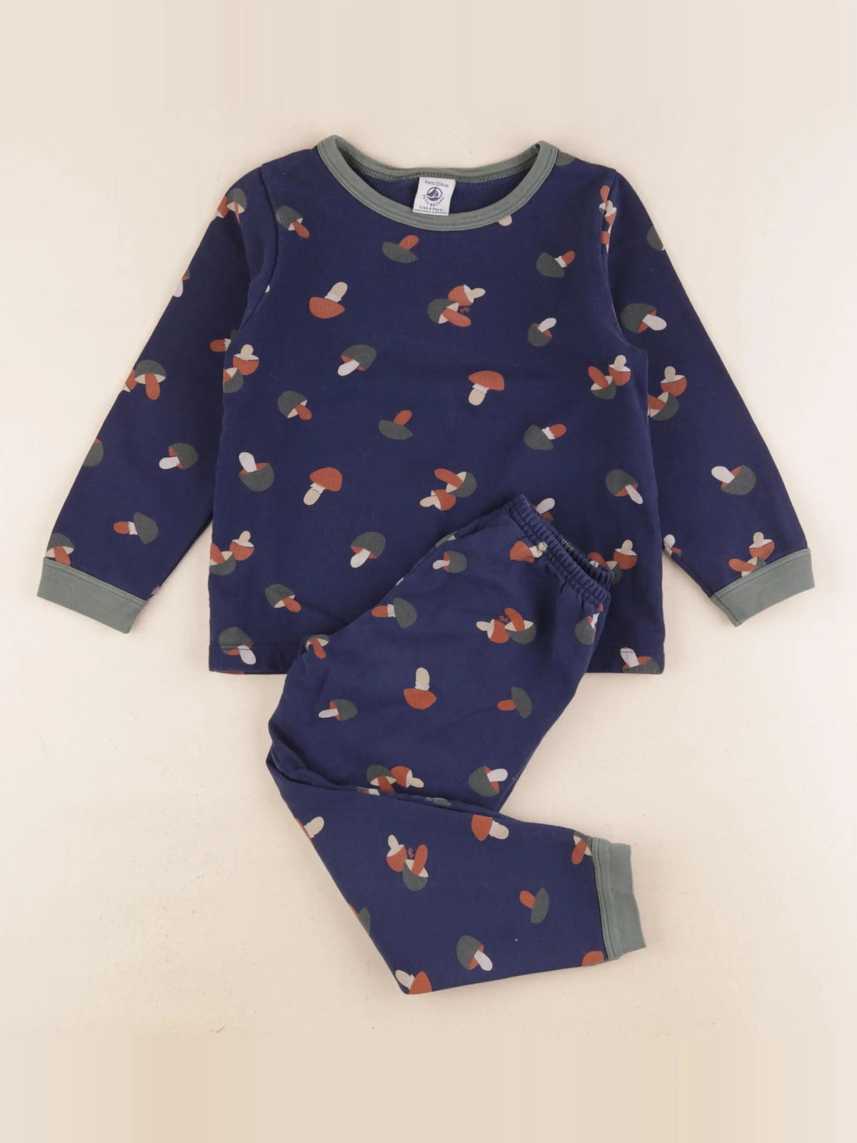 Petit Bateau - pyjama coton bleu - 4 ans